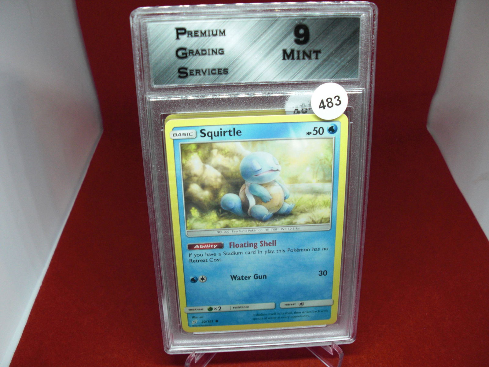 pgs graded pokemon squirtle mint 9 (1 of 1)
