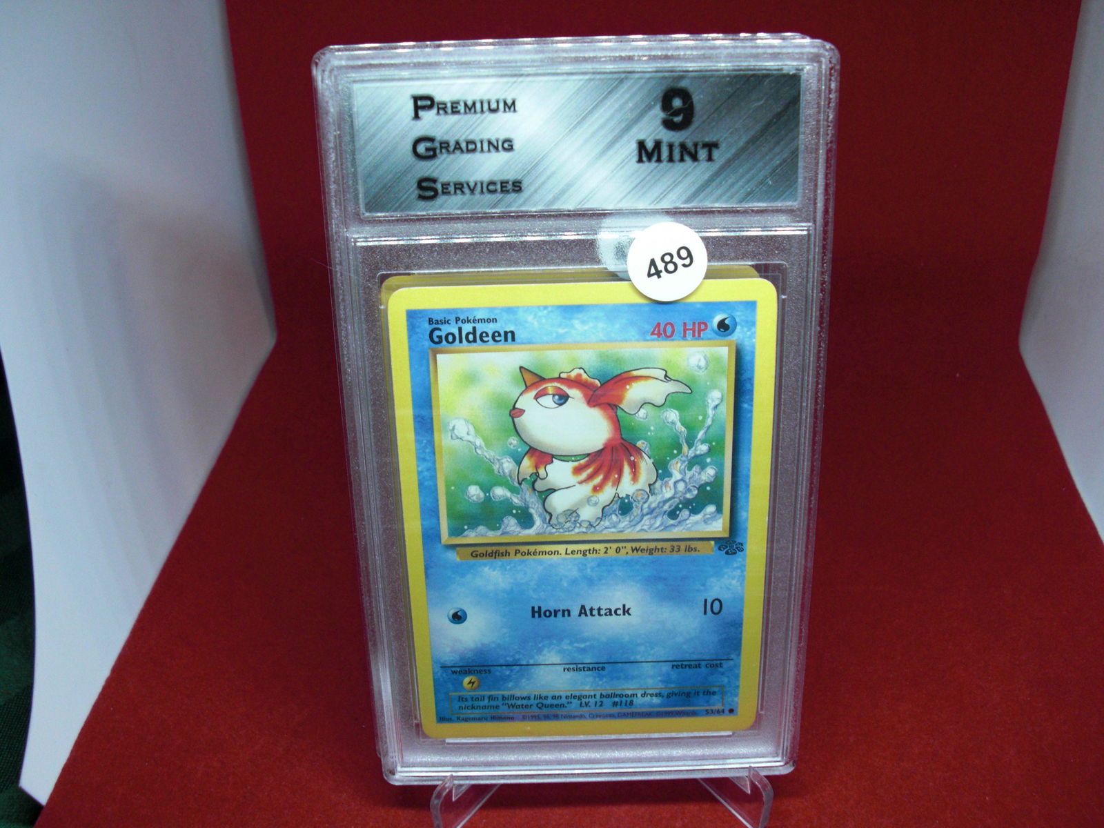 pgs graded pokemon goldeen mint 9 (1 of 1)
