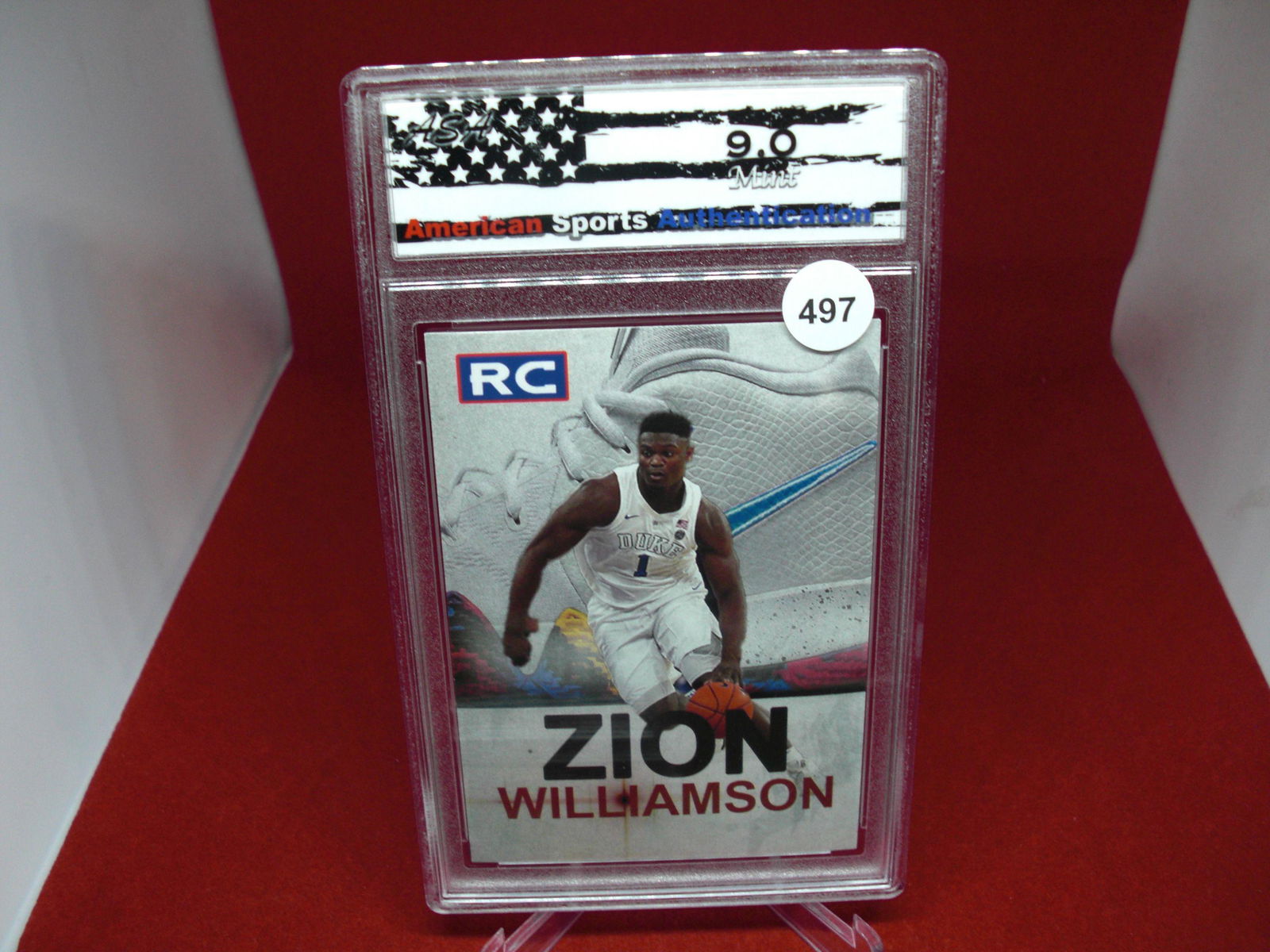 asa graded zion williamson mint 9 rookie (1 of 1)