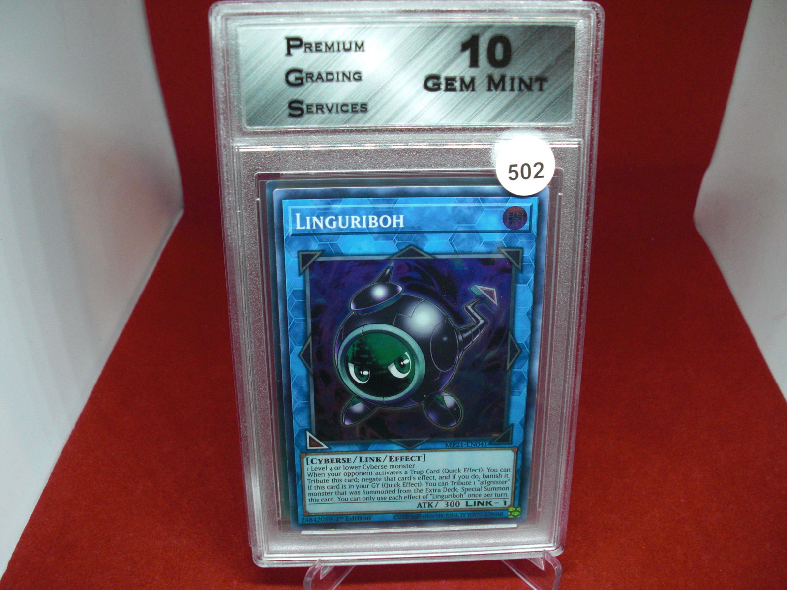 pgs graded yu-gi-oh linguriboh mint 10: nice graded card