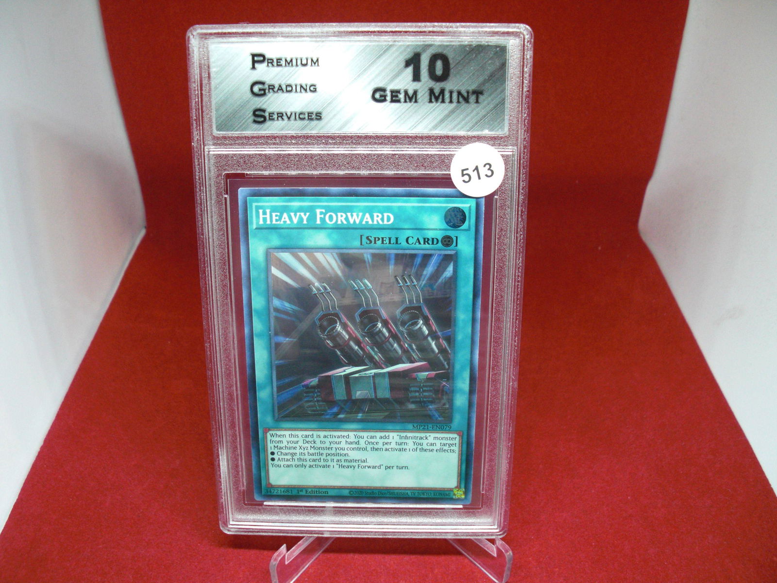 pgs graded yu-gi-oh heavy forward mint 10 (1 of 1)