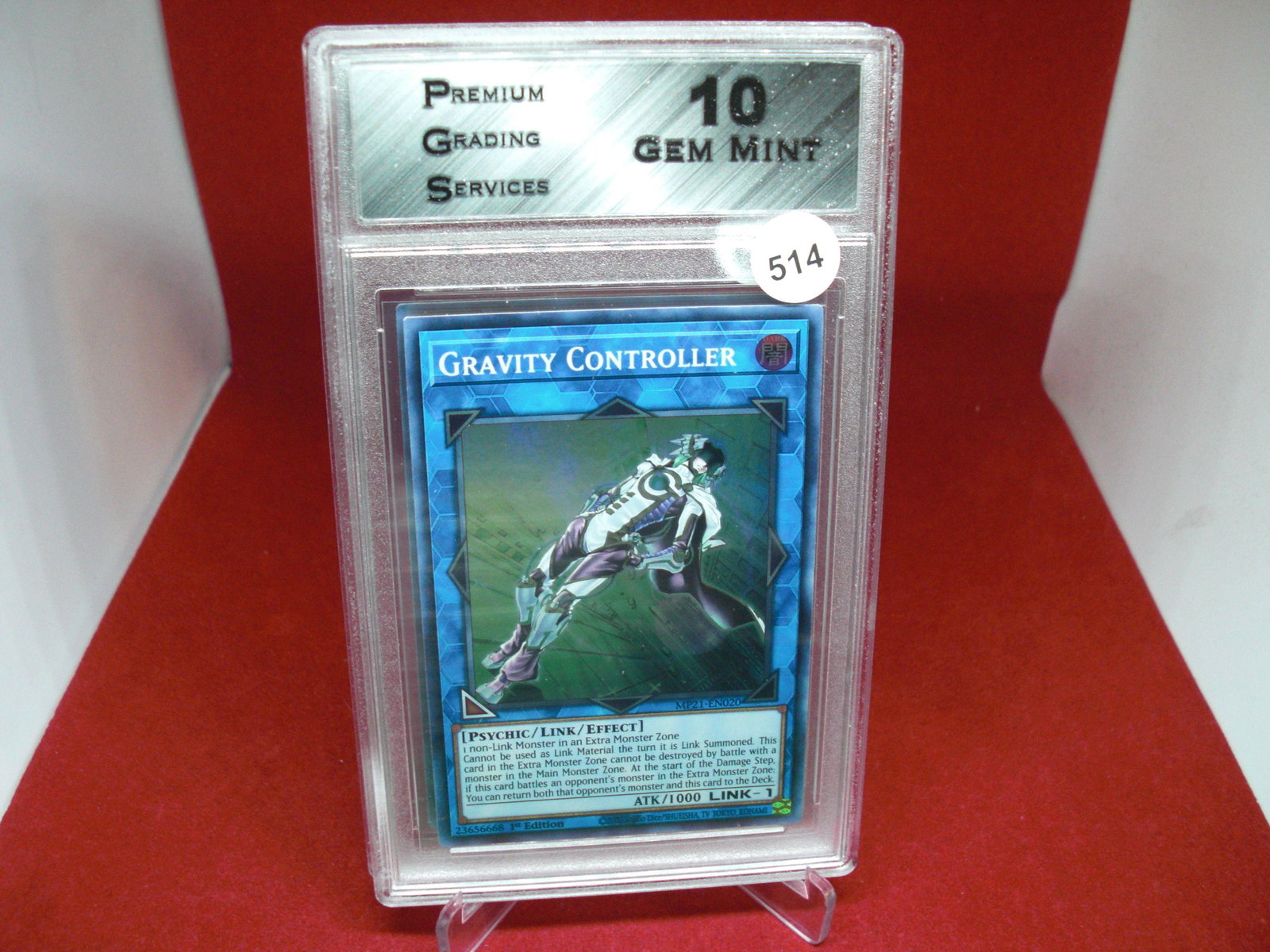 pgs graded yu-gi-oh gravity controller mint 10: nice graded card