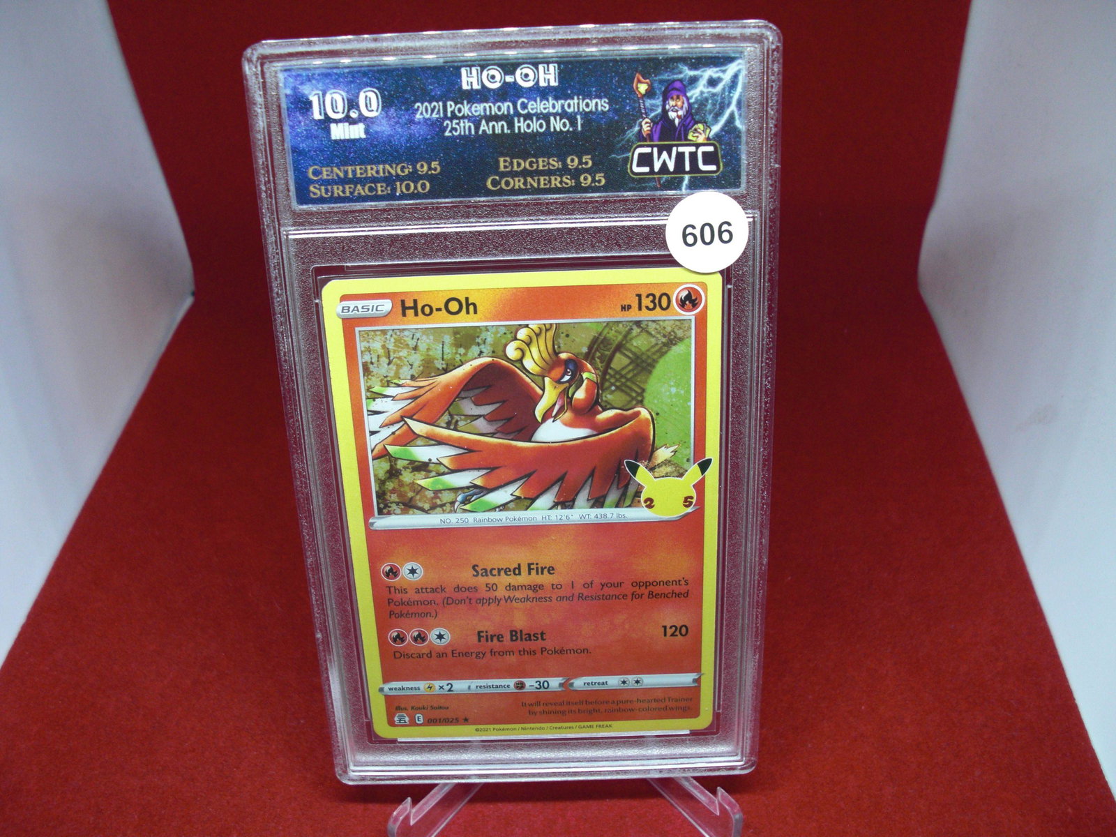 cwtc graded pokemon 2021 ho-oh mint 10.0: nice graded card