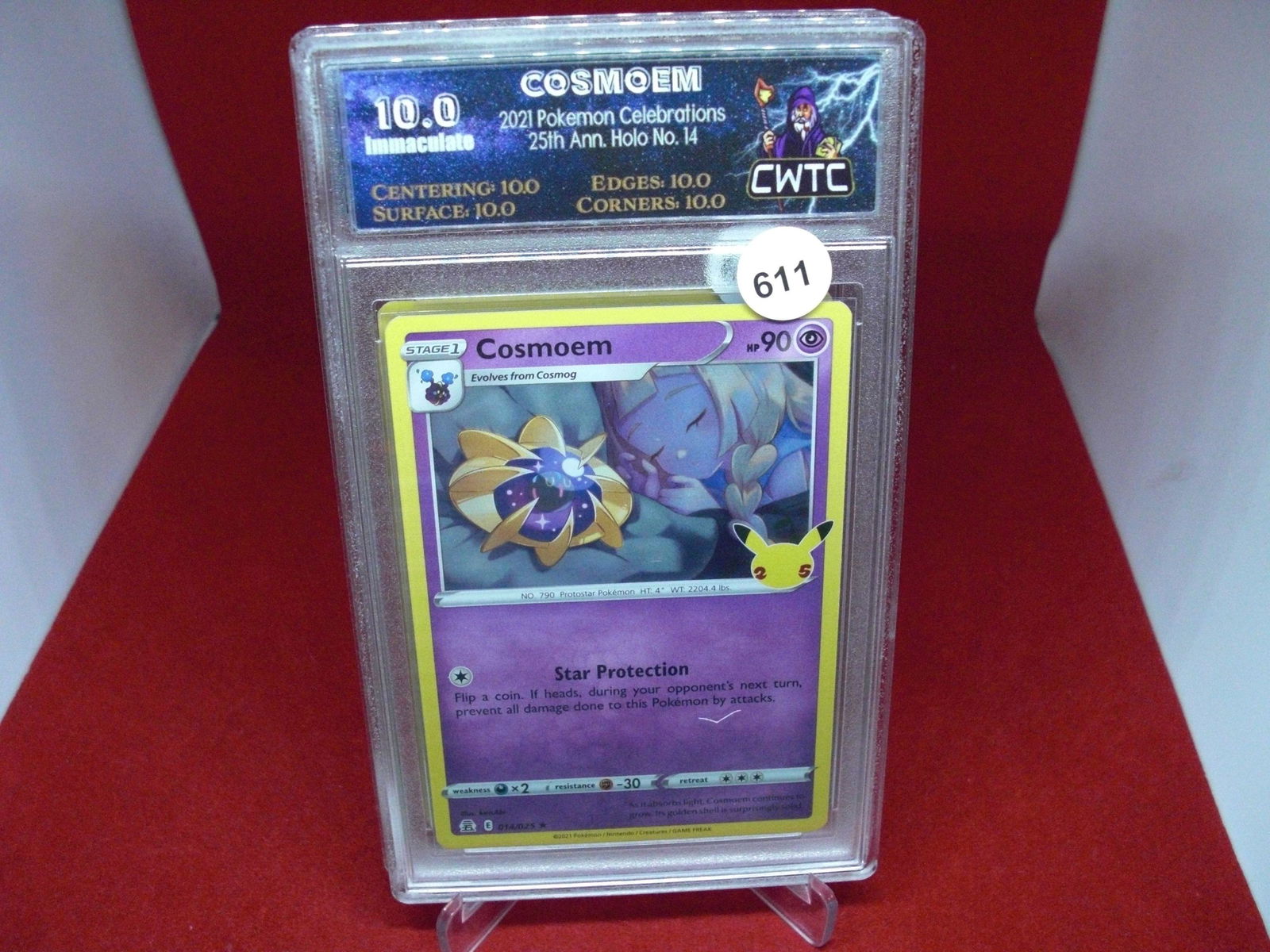 cwtc graded pokemon 2021 cosmoem mint 10 (1 of 1)