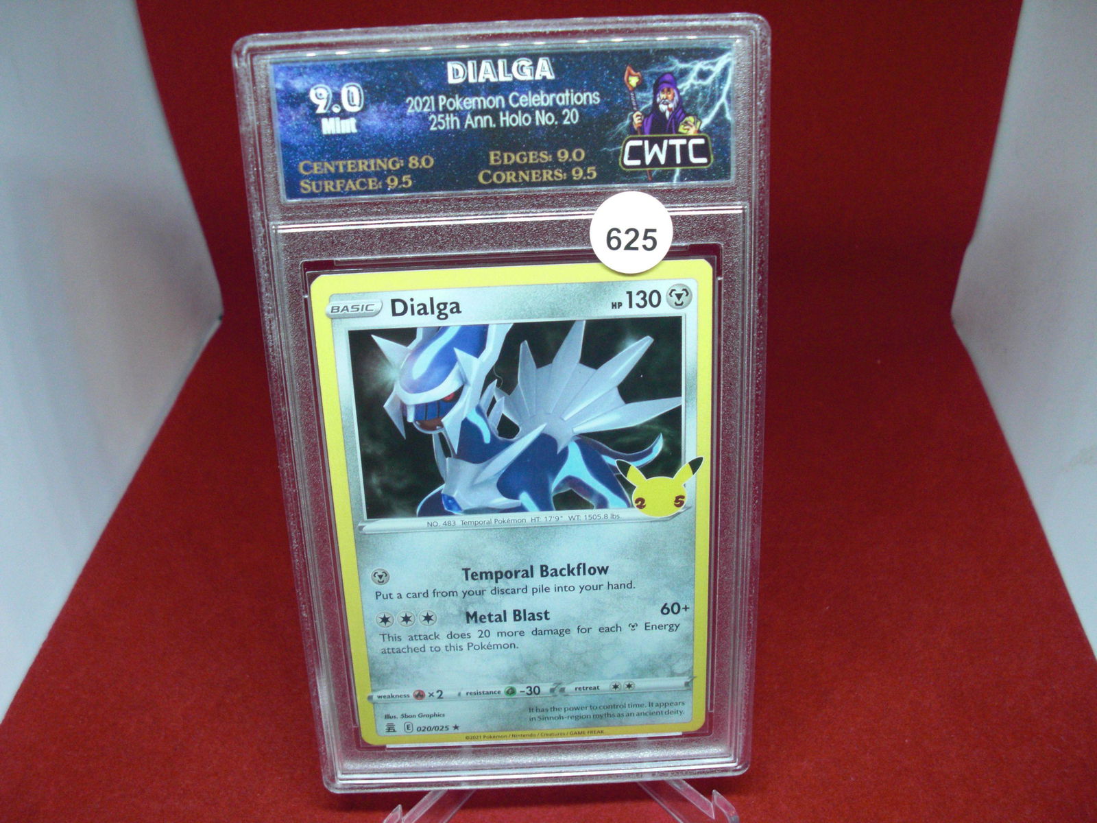 cwtc graded pokemon 2021 dialga mint 9.0 (1 of 1)