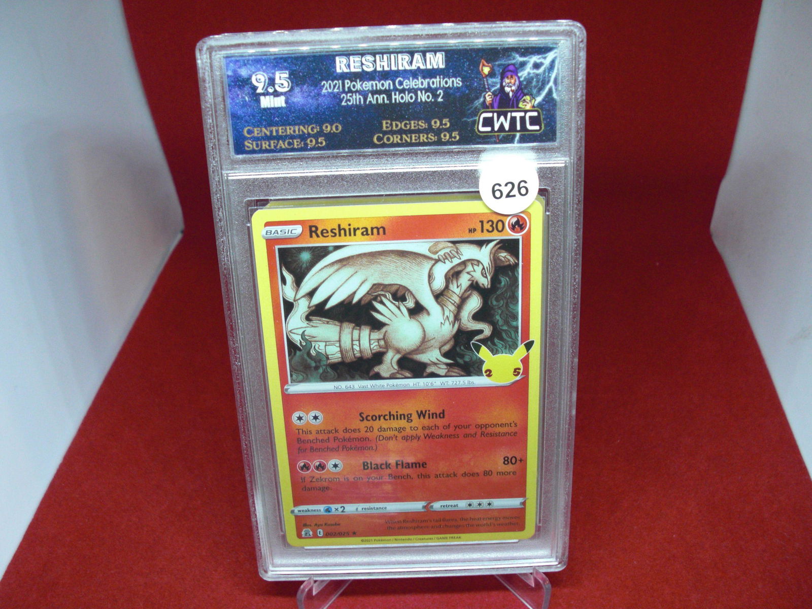 cwtc graded pokemon 2021 reshiram mint 9.5 (1 of 1)