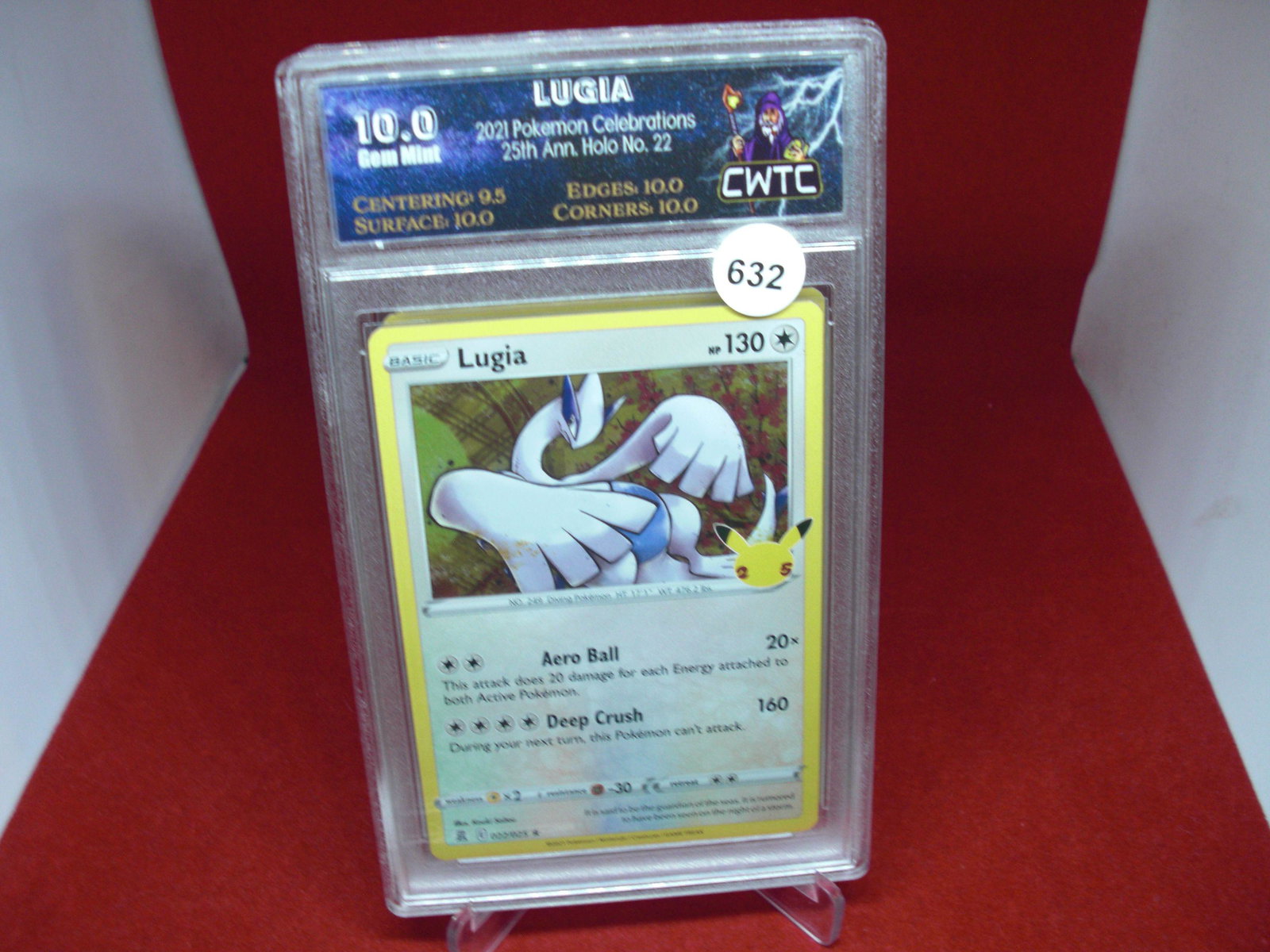 cwtc graded pokemon 2021 lugia mint 10.0: nice graded card