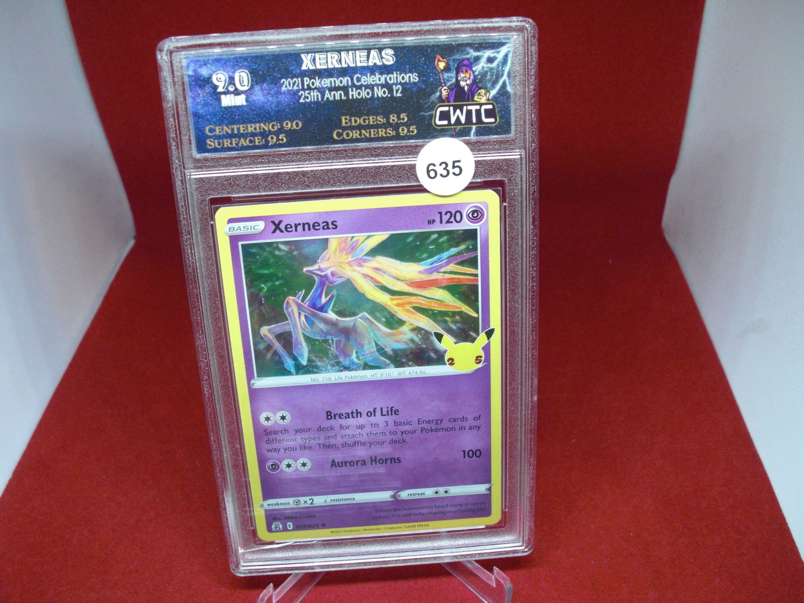 cwtc graded pokemon 2021 xerneas mint 9.0 (1 of 1)