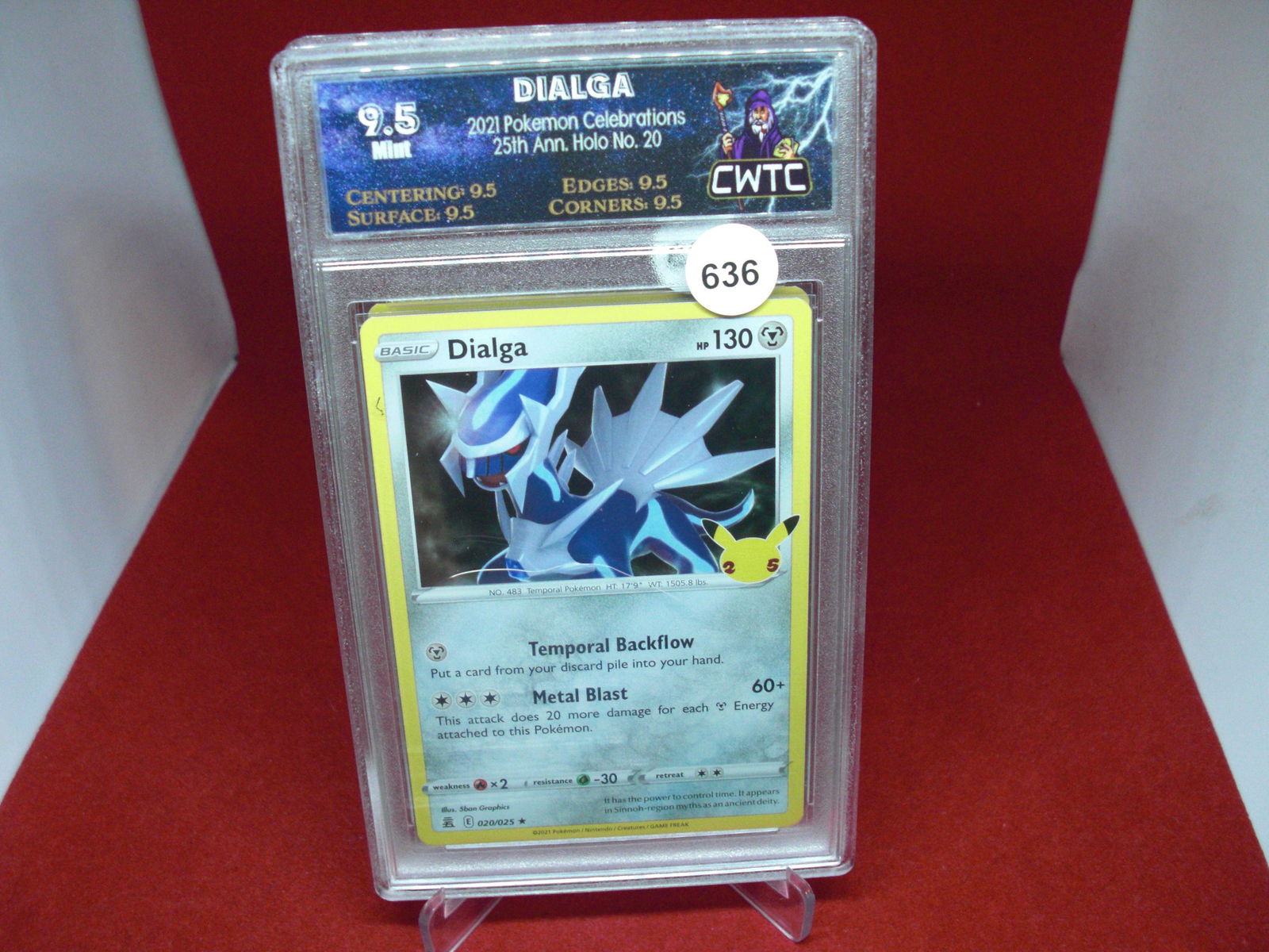 cwtc graded pokemon 2021 dialga mint 9.5 (1 of 1)