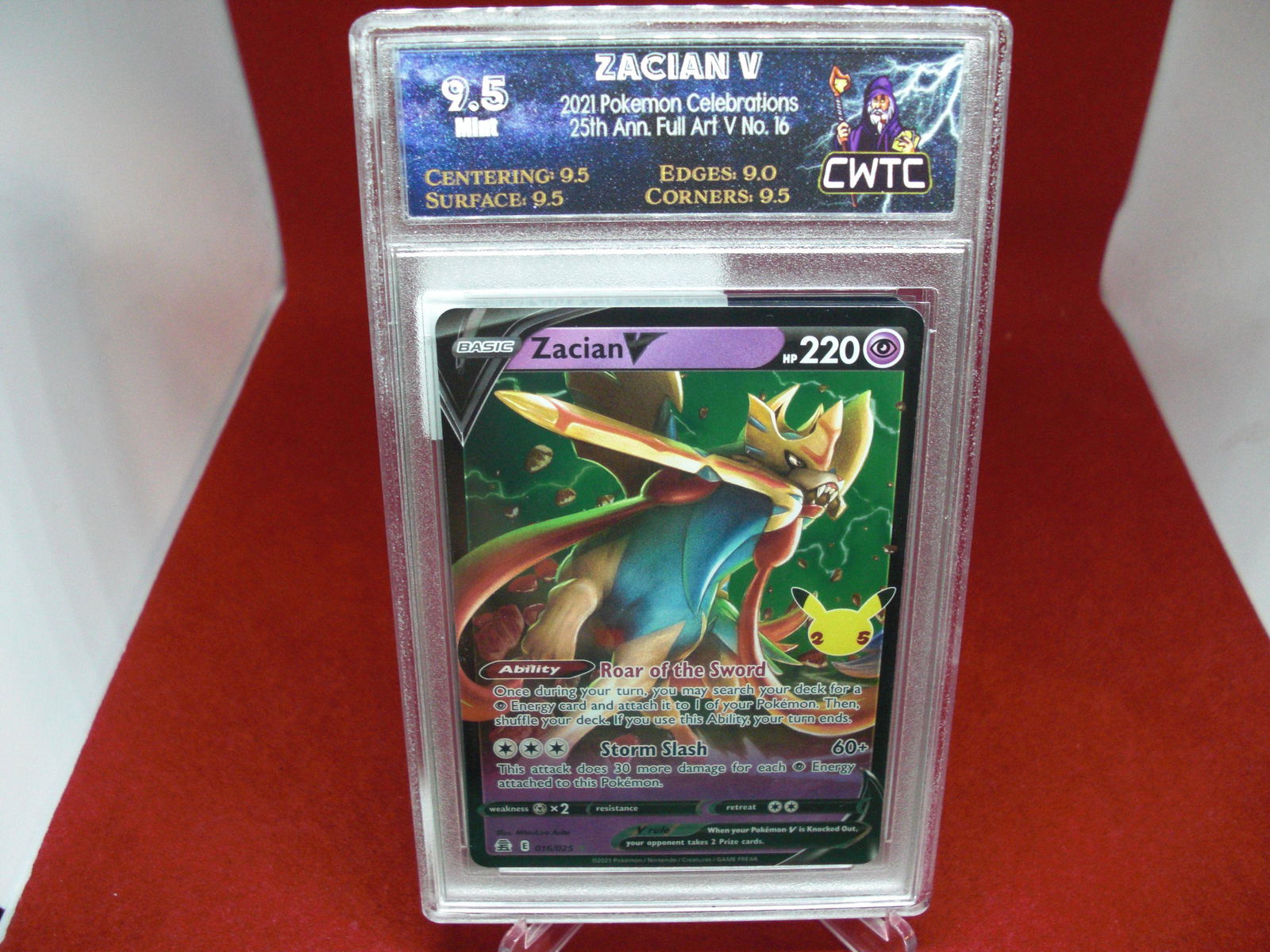 cwtc graded 2021 zacian v mint 9.5 (1 of 1)