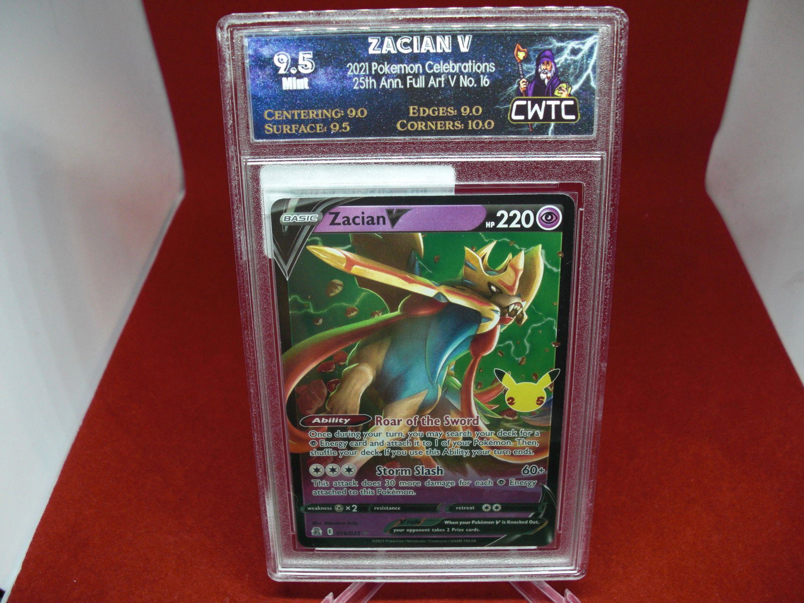 cwtc graded 2021 zacian v mint 9.5 (1 of 1)