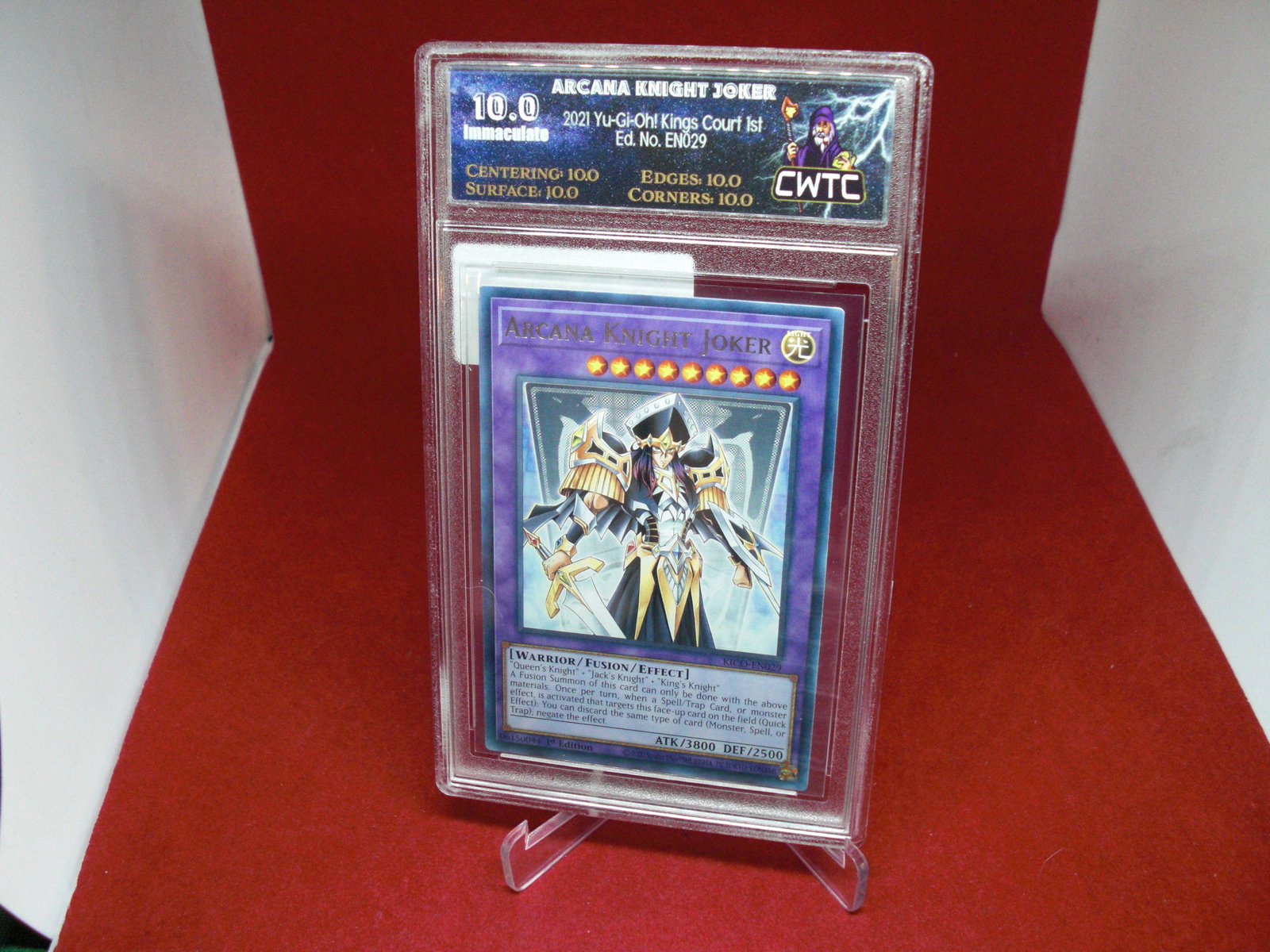 cwtc graded 2021 arcana knight joker mint 10: nice graded card