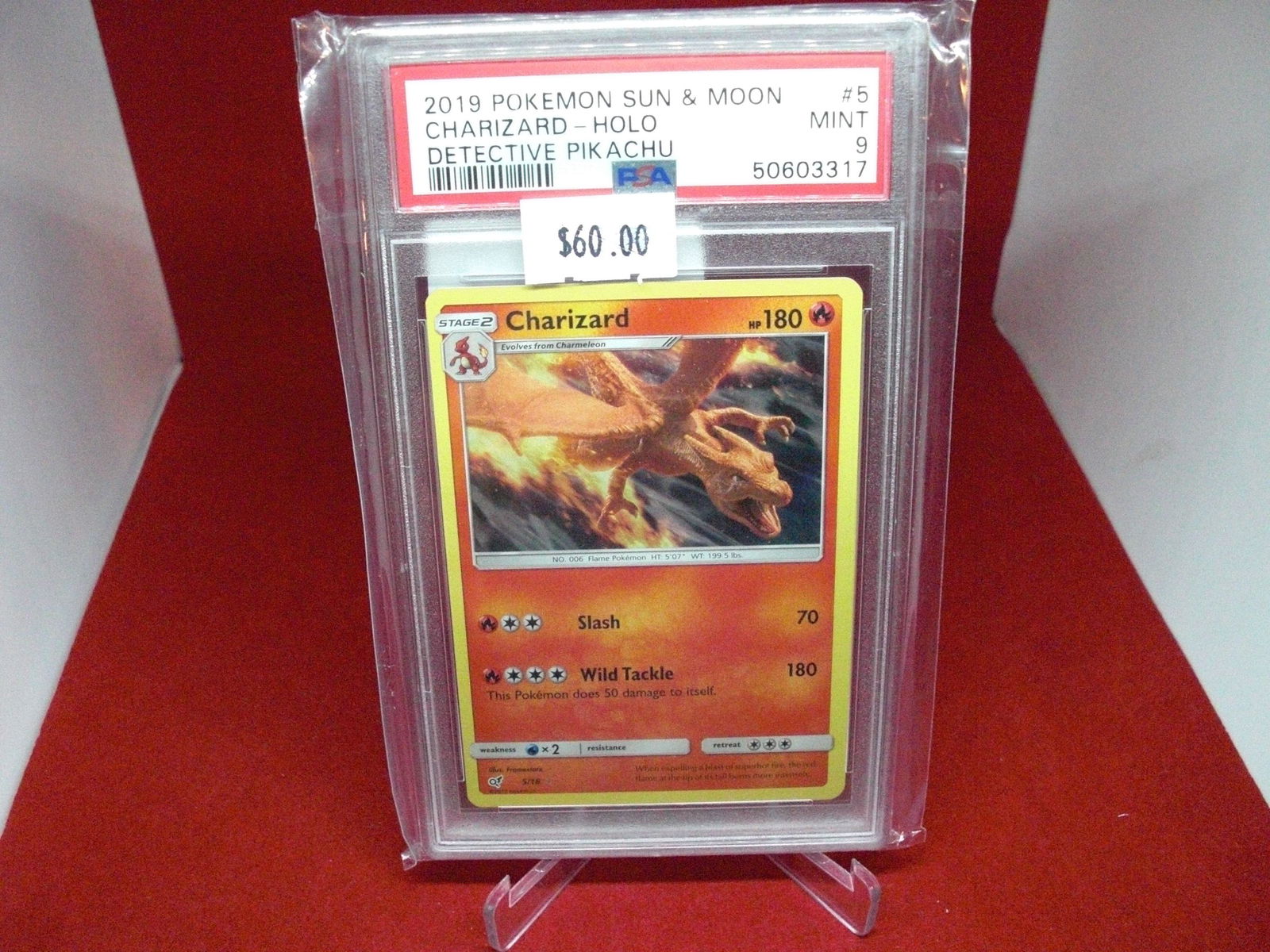 psa graded 2019 charizard holo mint 9 detective pikachu (1 of 1)