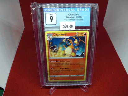 cgc graded charizard mint 9 2020: nice graded card