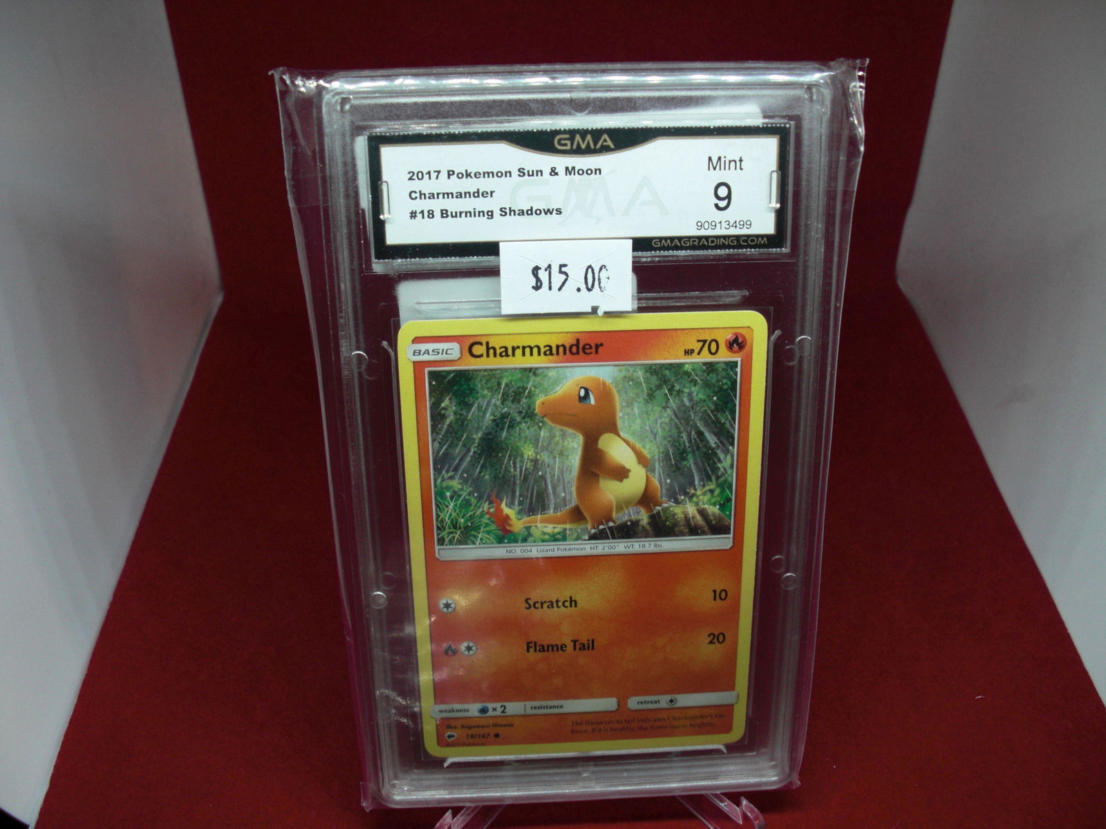 gma graded 2017 charmander burning shadows mint 9 (1 of 1)
