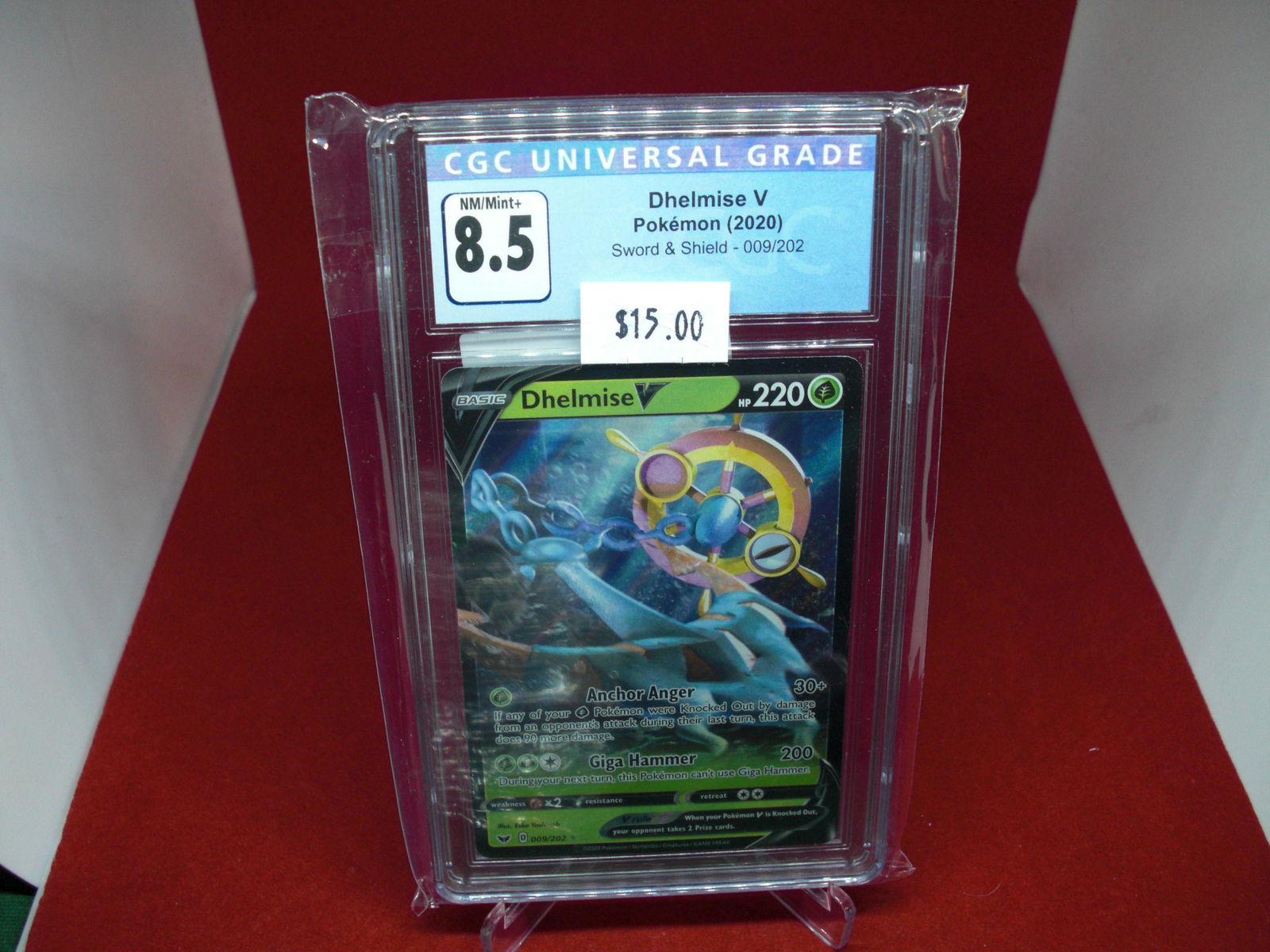 cgc graded dhelmise v mint 8.5 2020 (1 of 1)