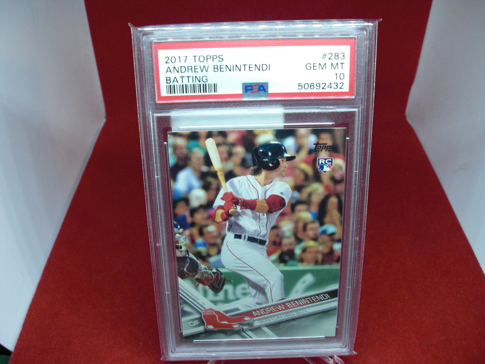 psa 2017 andrew benintendi batting mint 10 rookie (1 of 1)