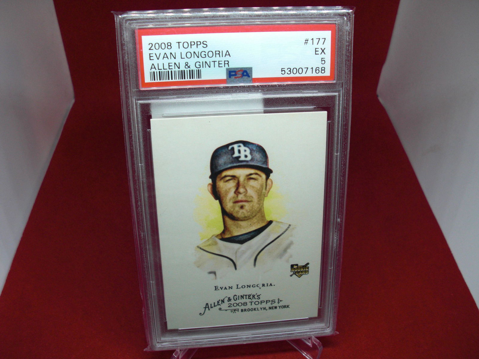 psa graded 2008 evan longria mint 5 (1 of 1)