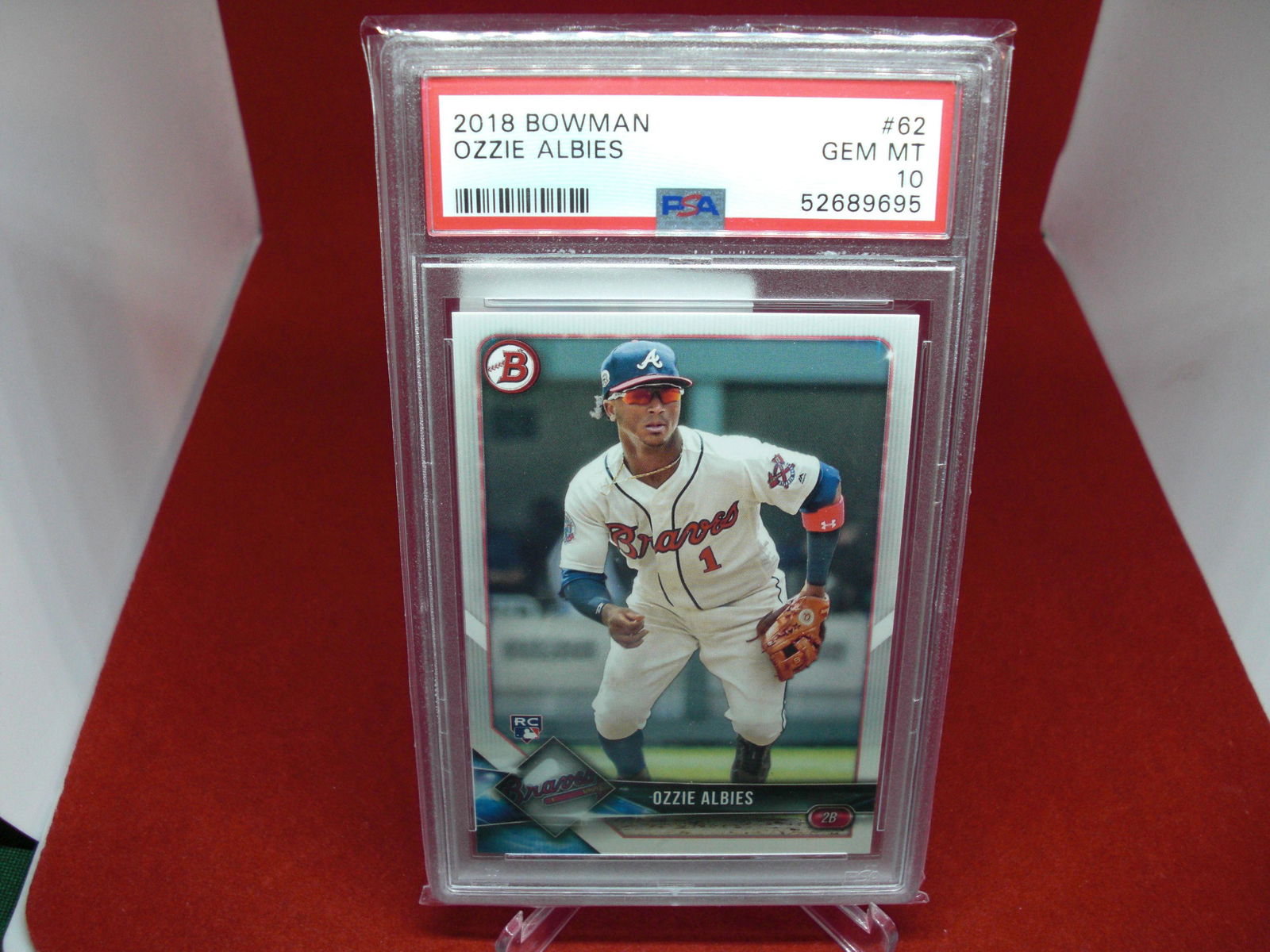 psa graded 2018 ozzie albies mint 10 rookie (1 of 1)