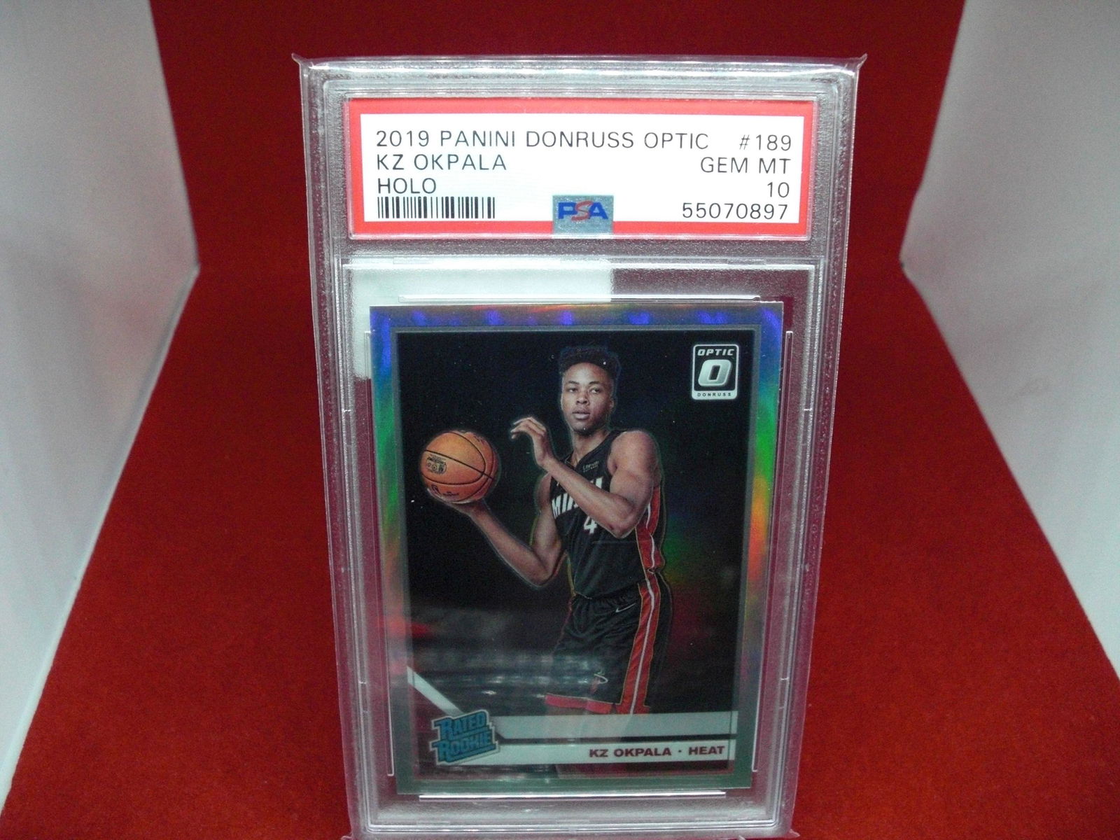 psa graded 2019 kz okpala holo mint 10 rated rookie (1 of 1)
