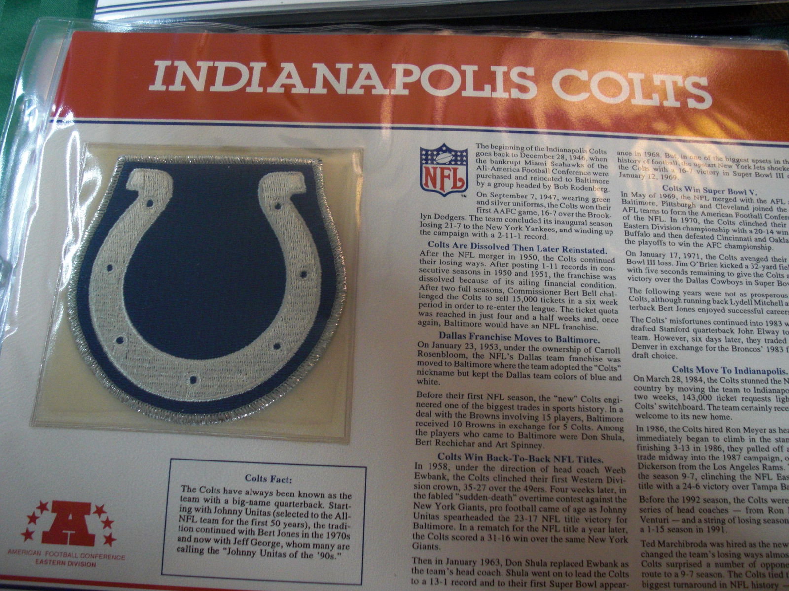 large patch on page indianapolis colts (1 of 1)