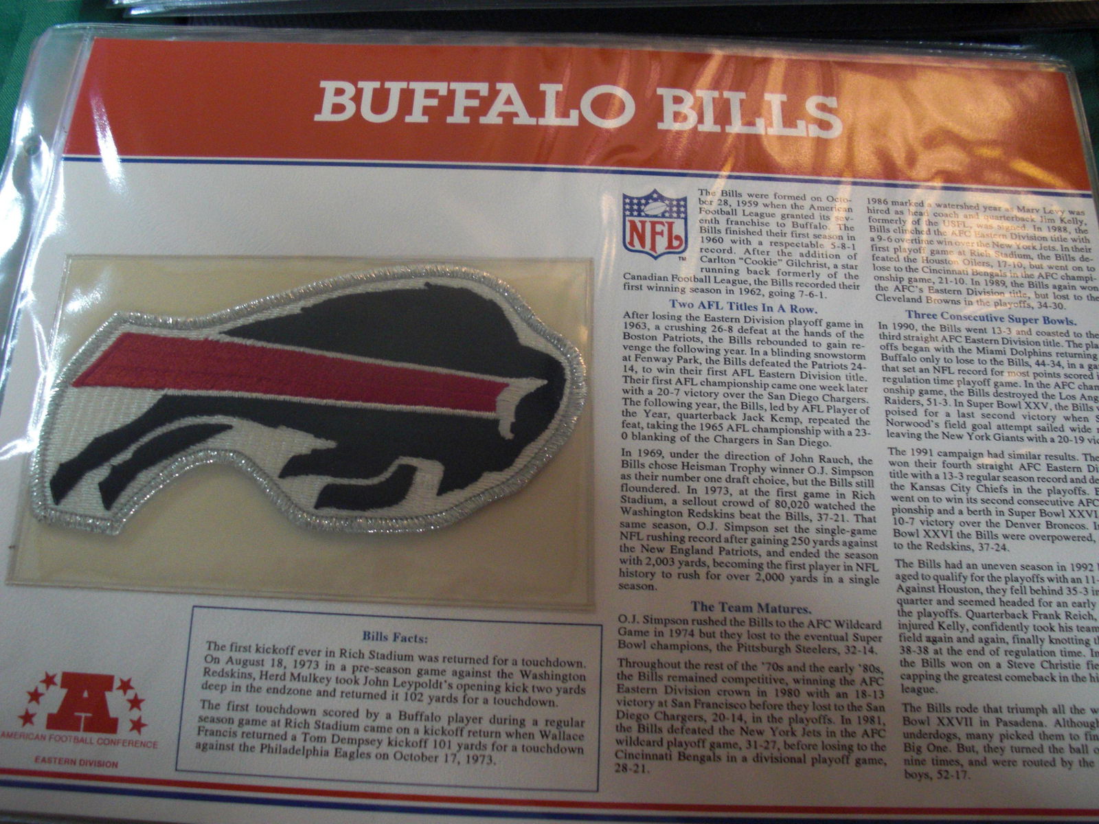 large patch on page bufffalo bills (1 of 1)