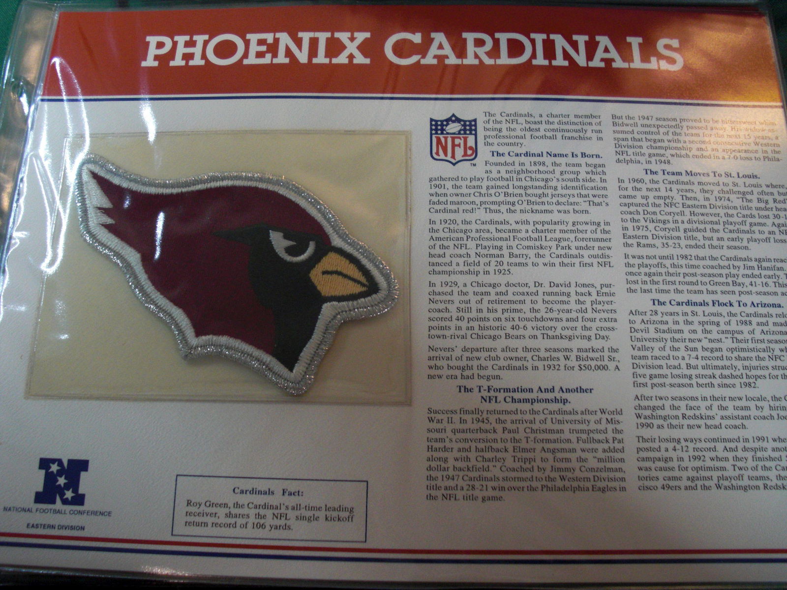large patch on page arizona cardinals (1 of 1)