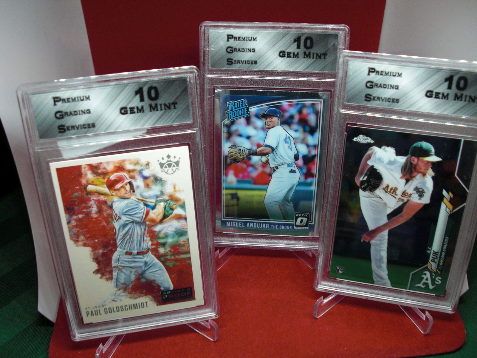 pgs graded lot of 3 baseball mint 10's (1 of 1)