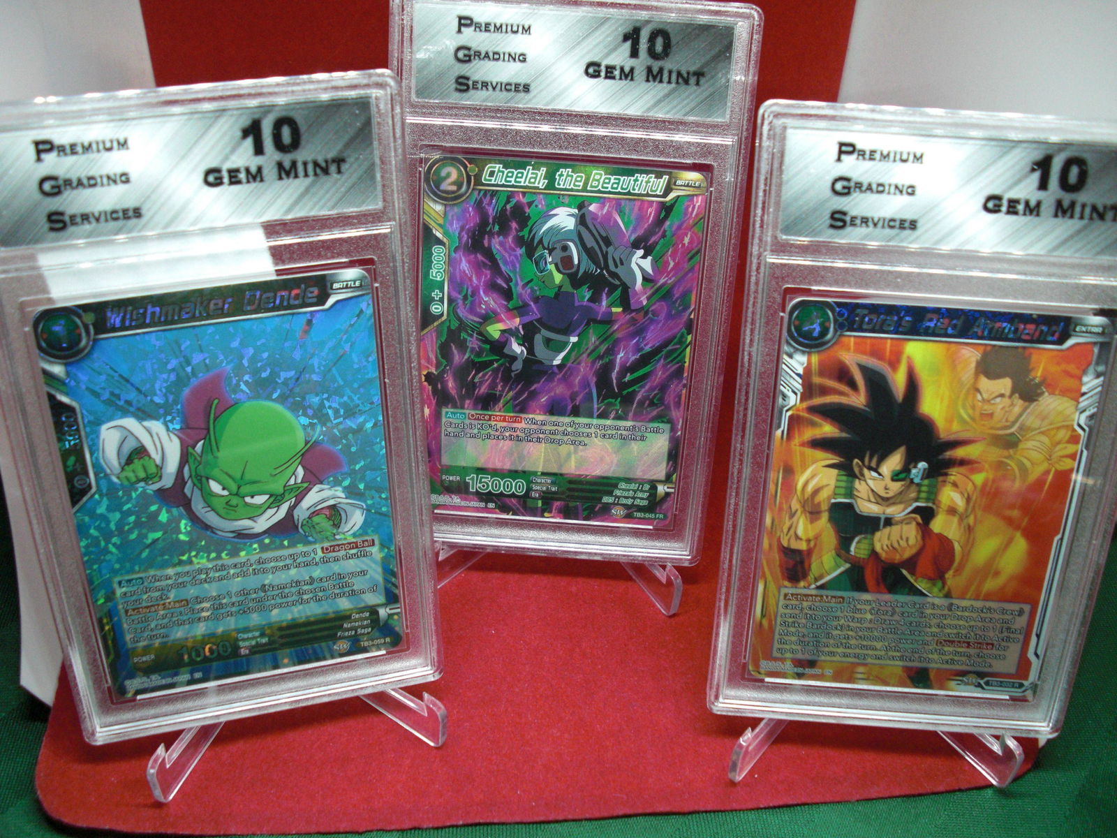 pgs graded lot of 3 dragon ball mint 10's (1 of 1)