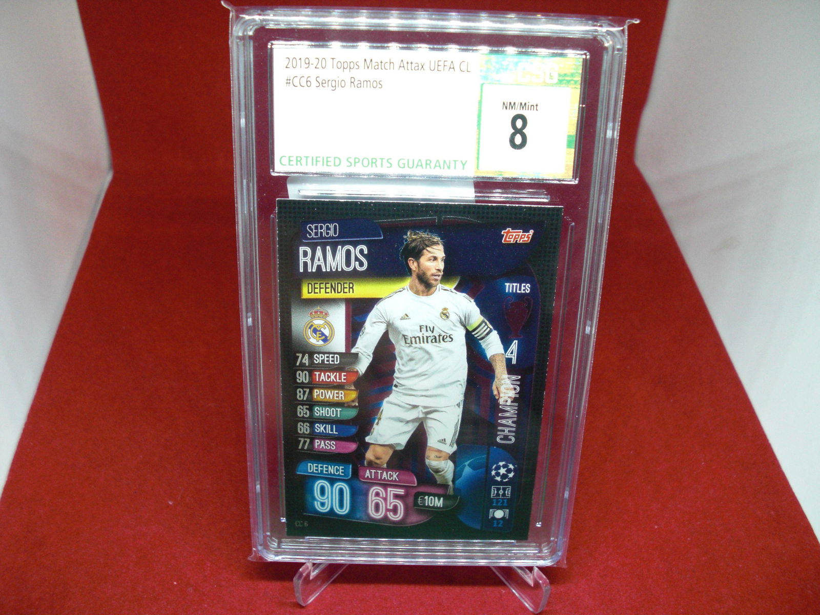 csg graded 2019/20 sergio ramos mint 8 (1 of 1)
