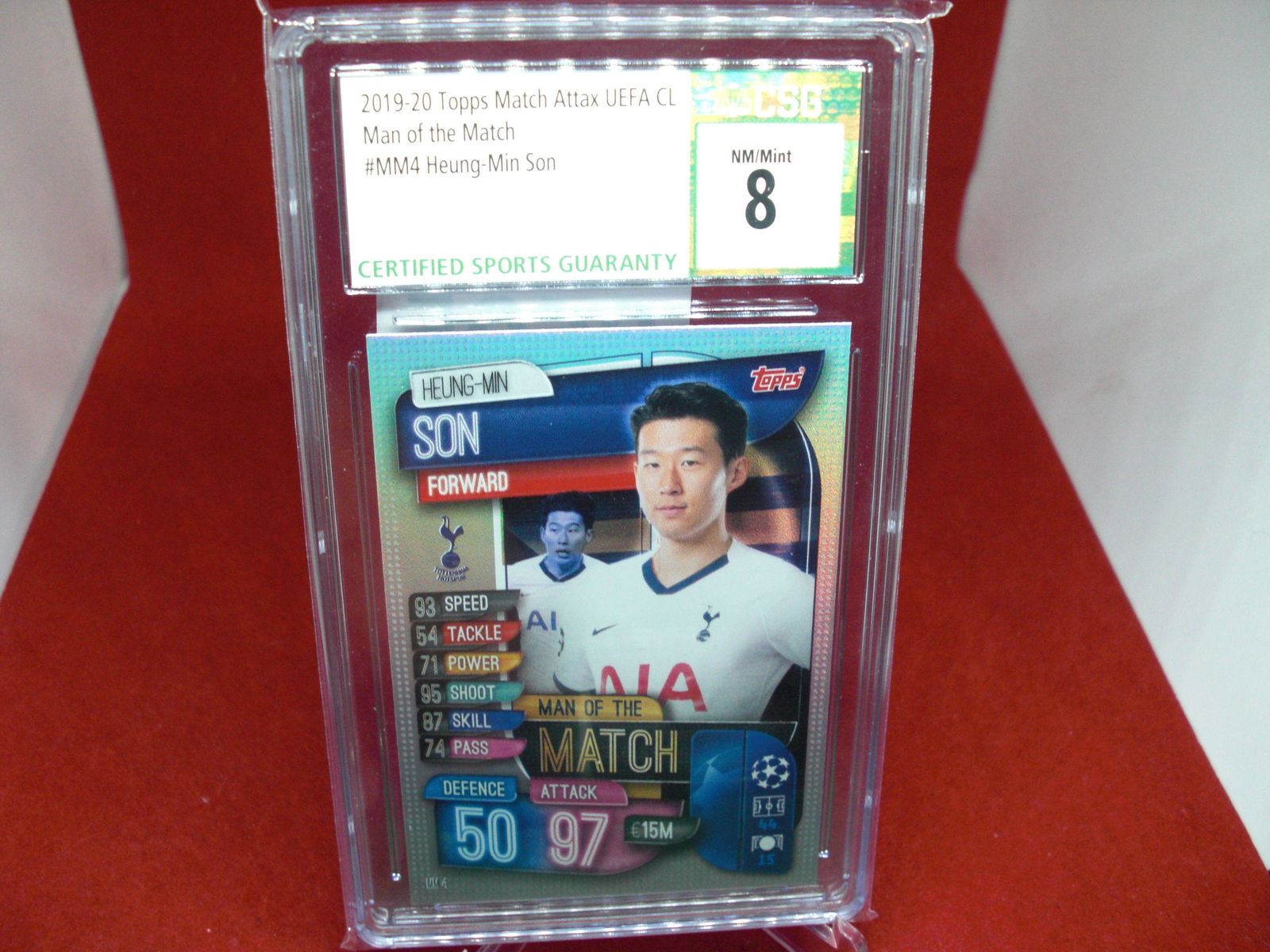 csg graded 2019/20 heung min son mint 8 (1 of 1)