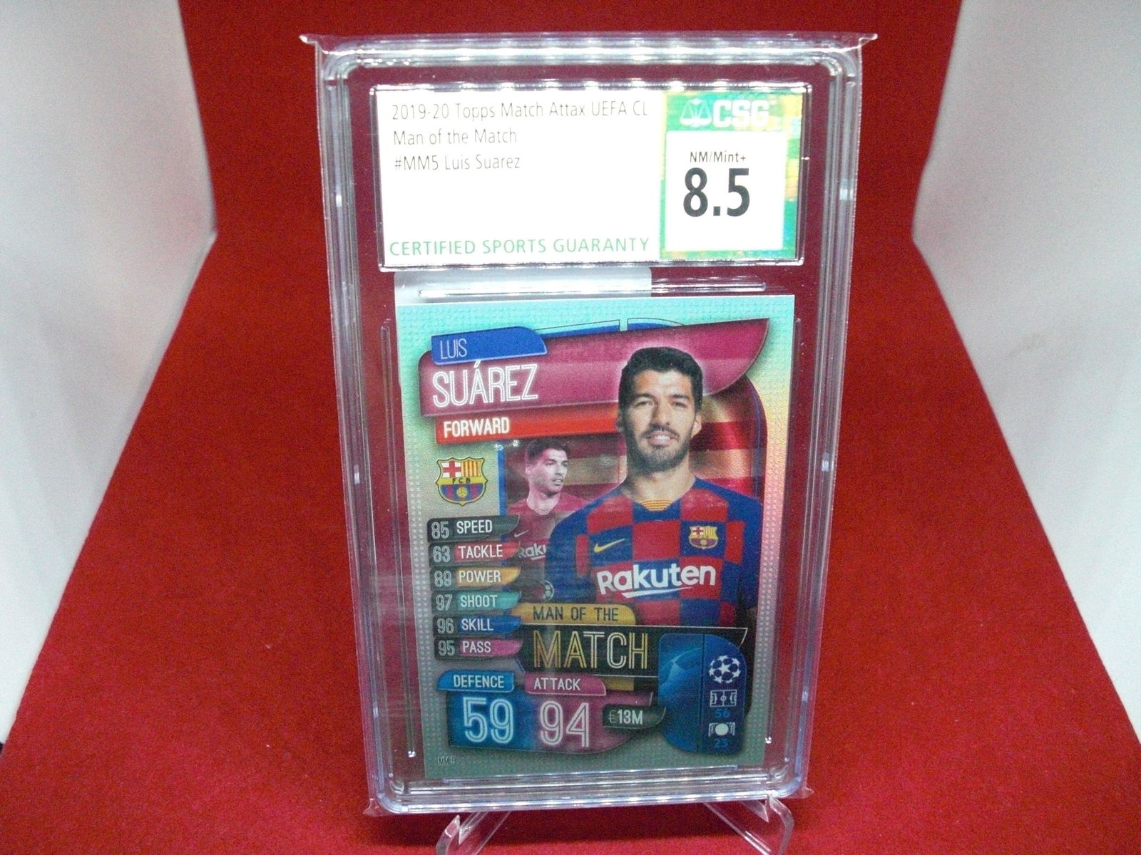 csg graded luis suarez mint 8.5 (1 of 1)