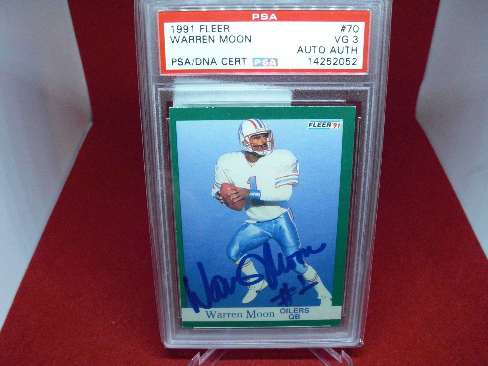 psa 1991 warren moon auto mint 3 (1 of 1)