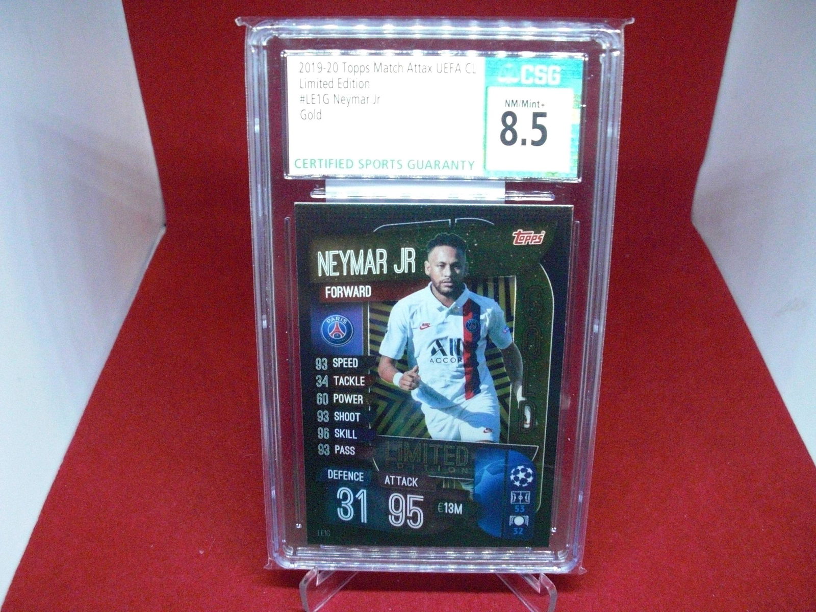 csg 2019/20 neymar jr gold mint 8.5 (1 of 1)