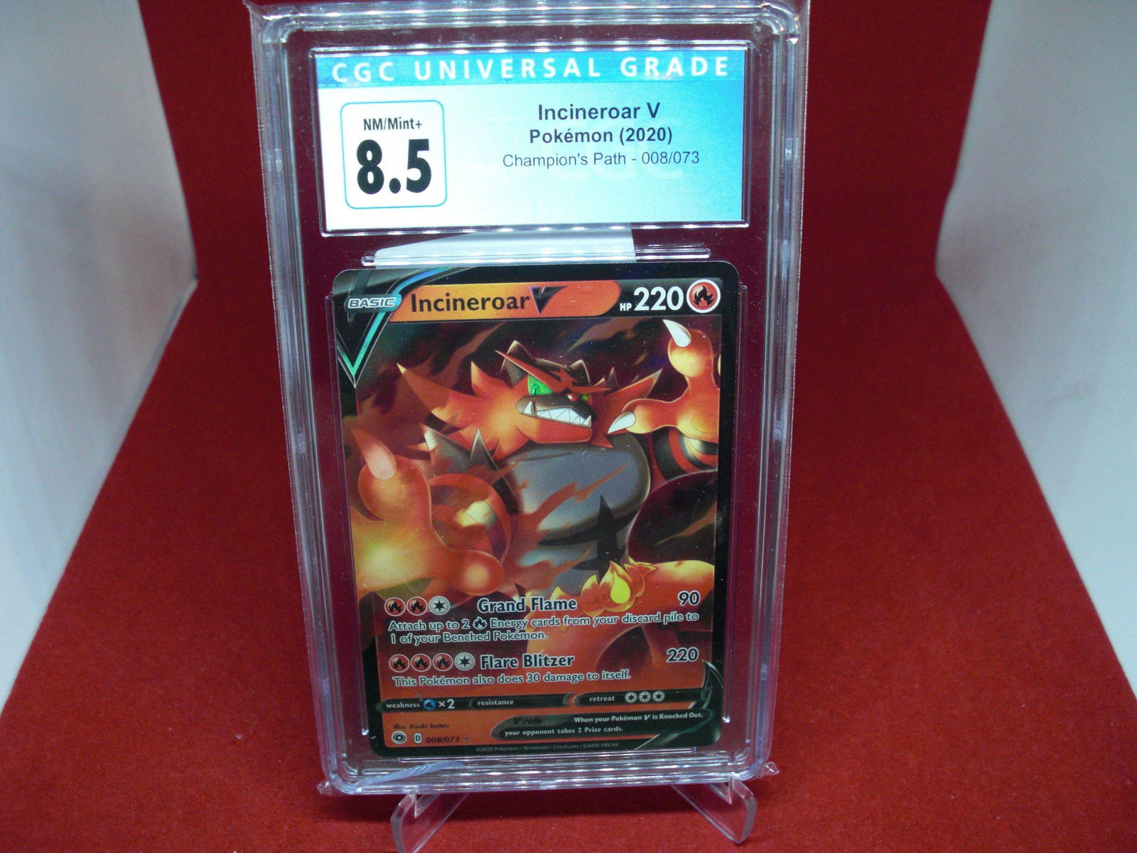 cgc graded incineroar v mint 8.5 (1 of 1)