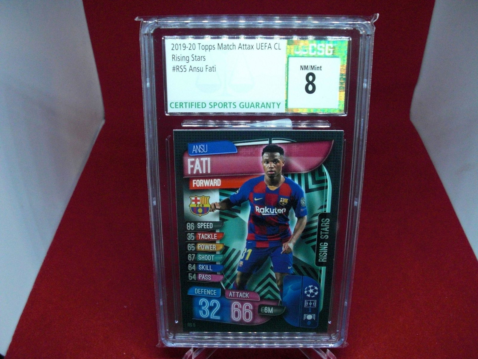 csg graded 2019/2 ansu fati mint 8 (1 of 1)