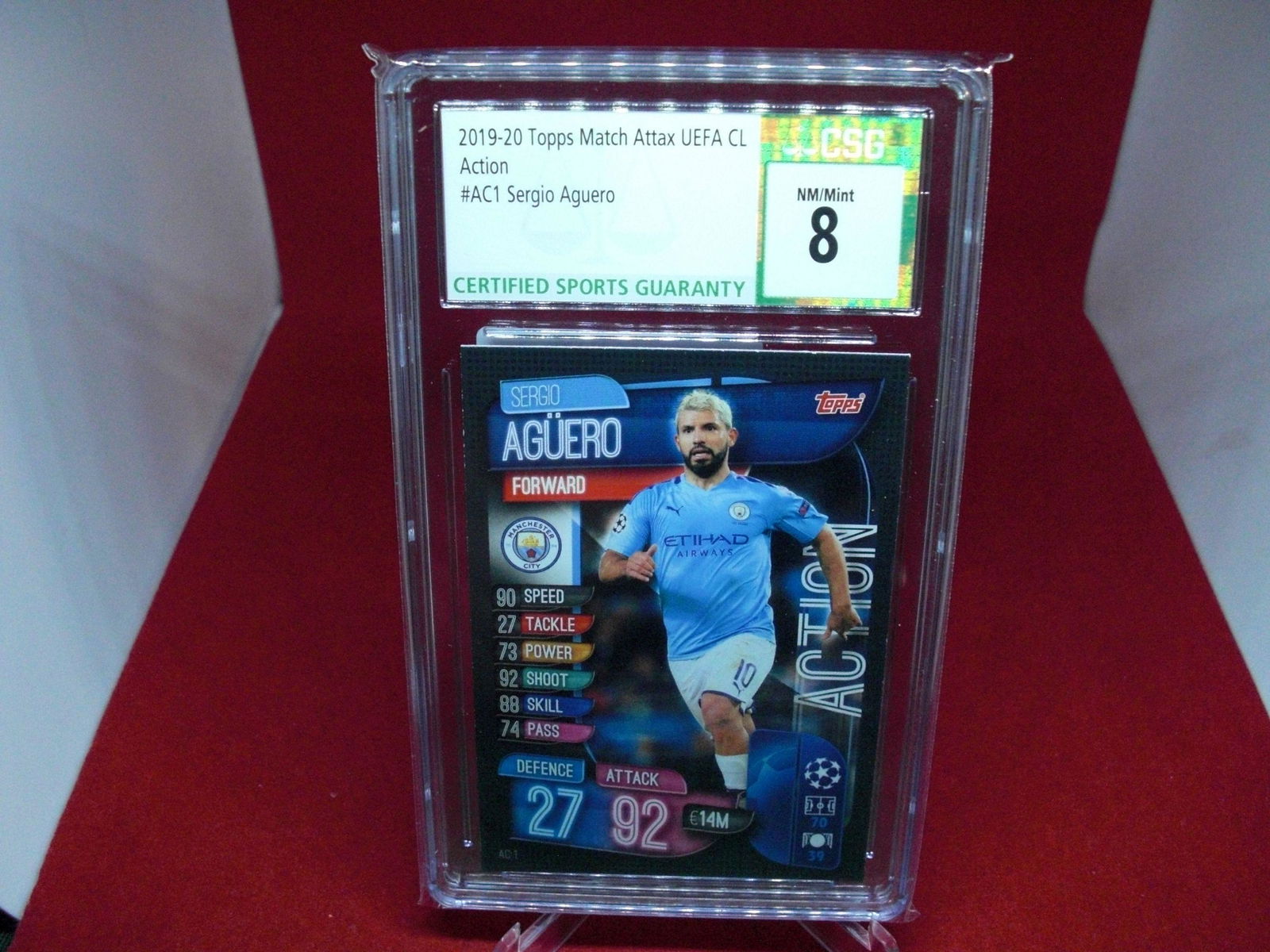 csg graded sergio aguero mint 8 (1 of 1)