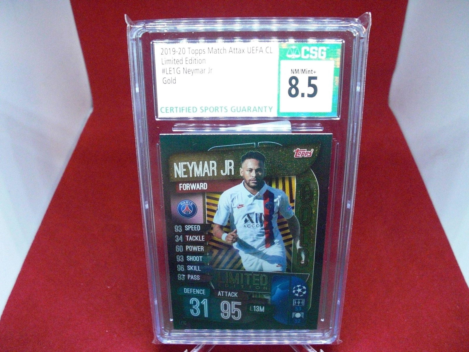 csg graded neymar jr gold mint 8.5 (1 of 1)