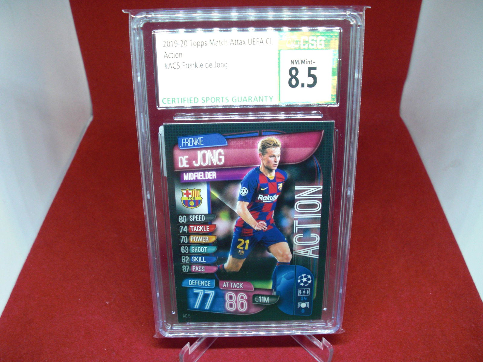 csg graded frenkie de jong mint 8.5 (1 of 1)
