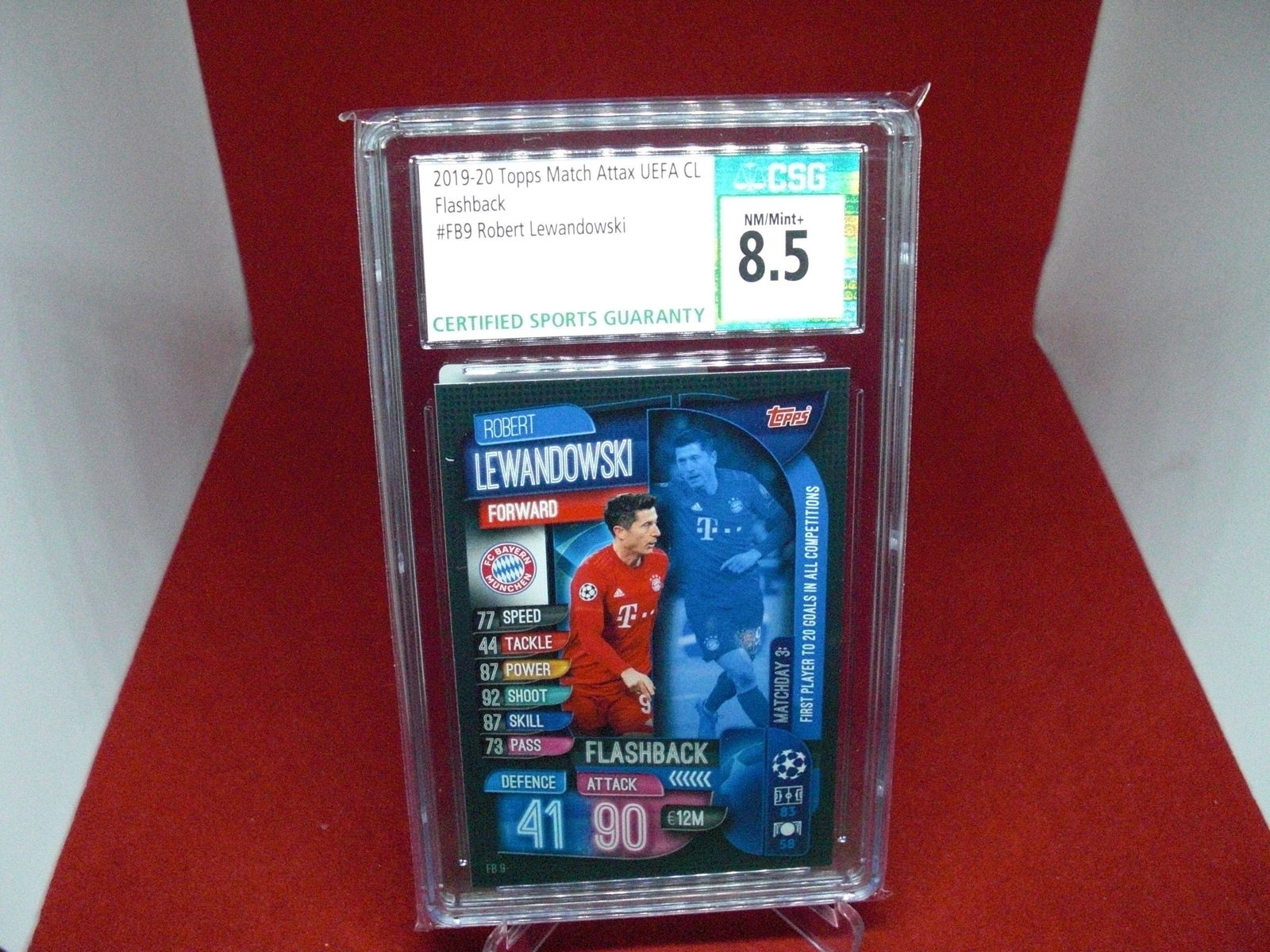csg graded robert lewandowski mint 8.5 (1 of 1)
