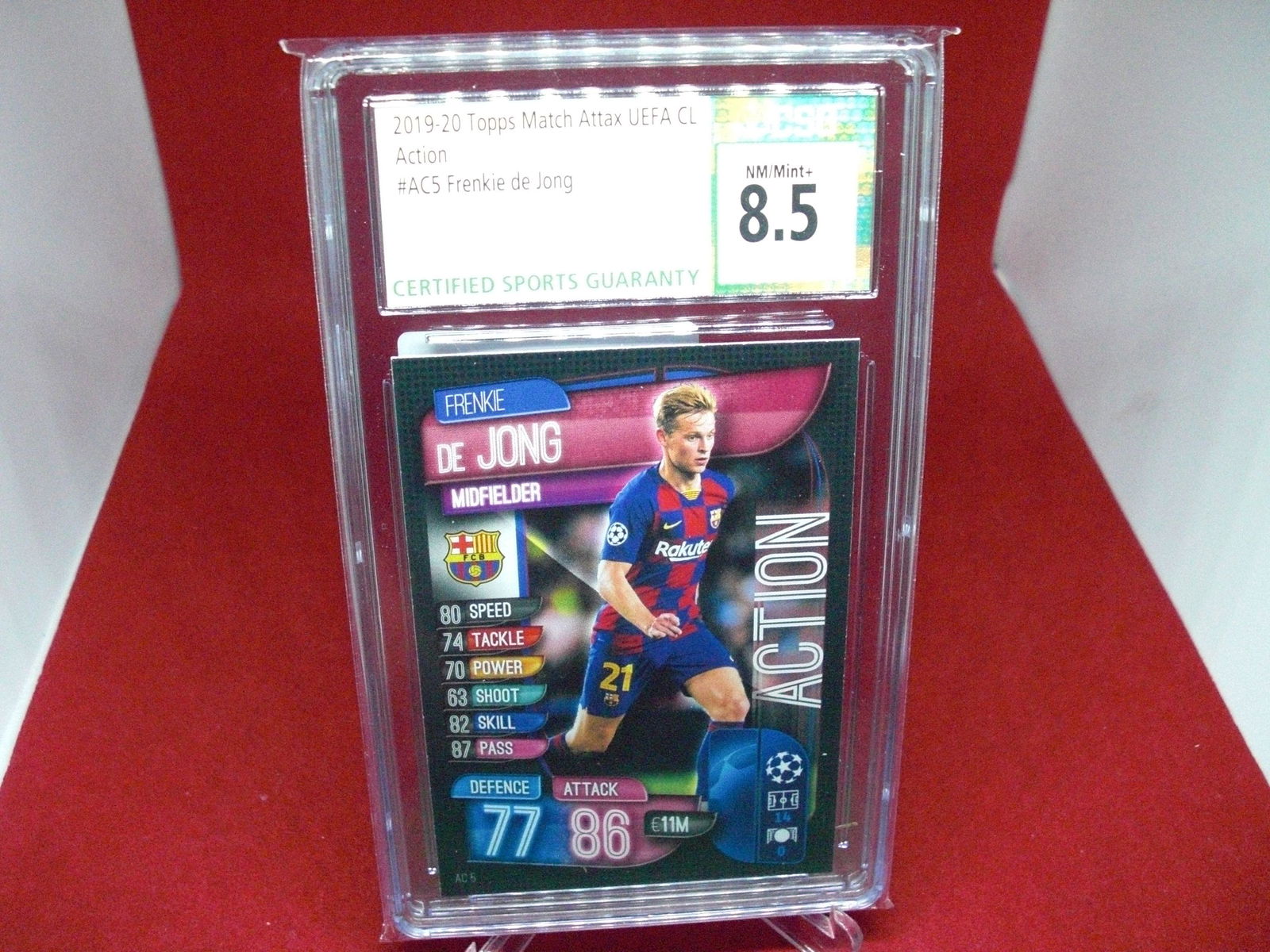 csg graded frenkie de jong mint 8.5 (1 of 1)