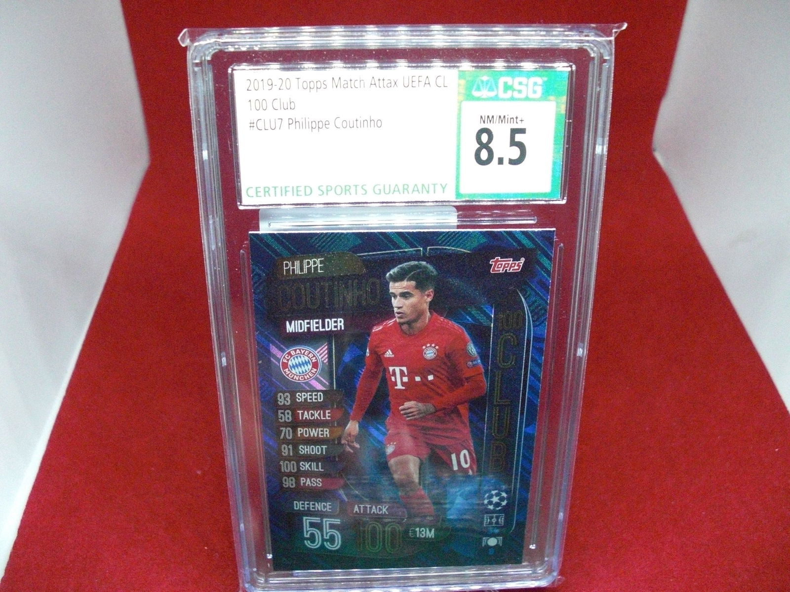 csg graded 2019/20 philippe coutinho mint 8.5 (1 of 1)