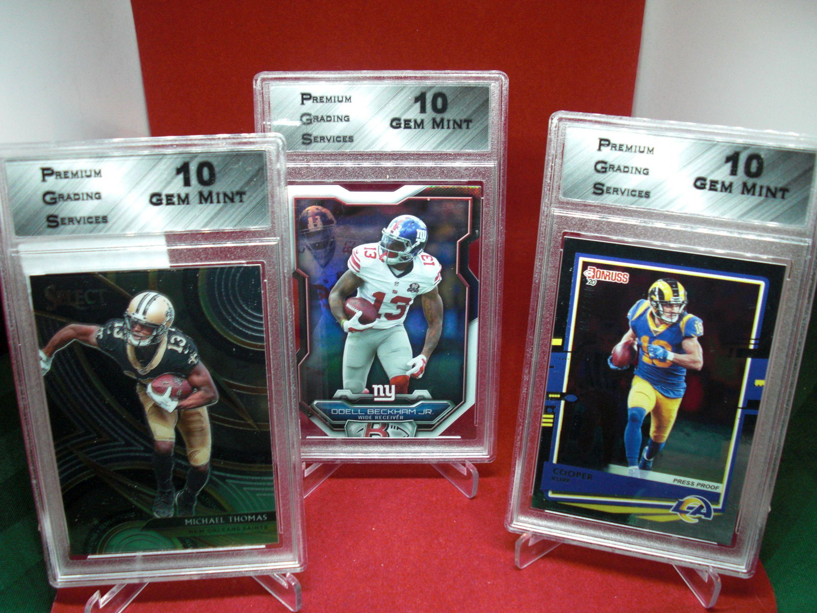 pgs graded 3 football cards mint 10's (1 of 1)