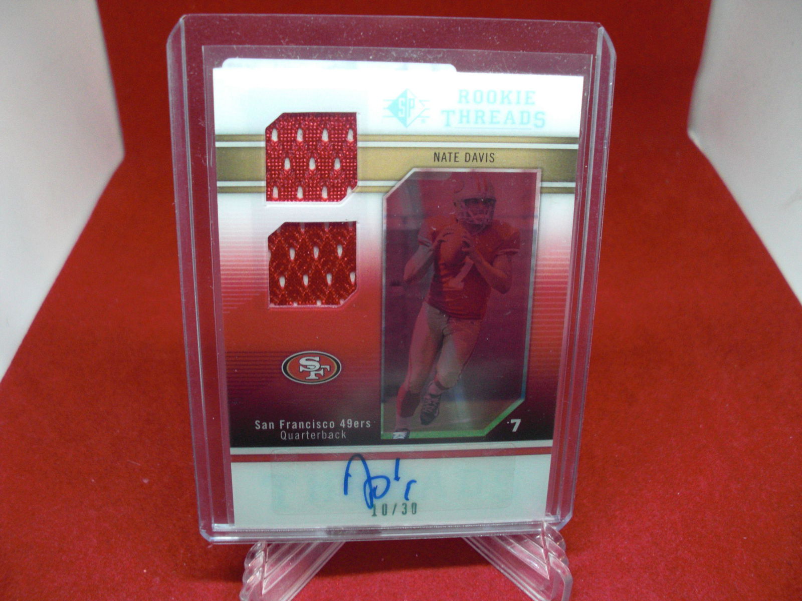 nate davis auto jersey #10/30 (1 of 1)