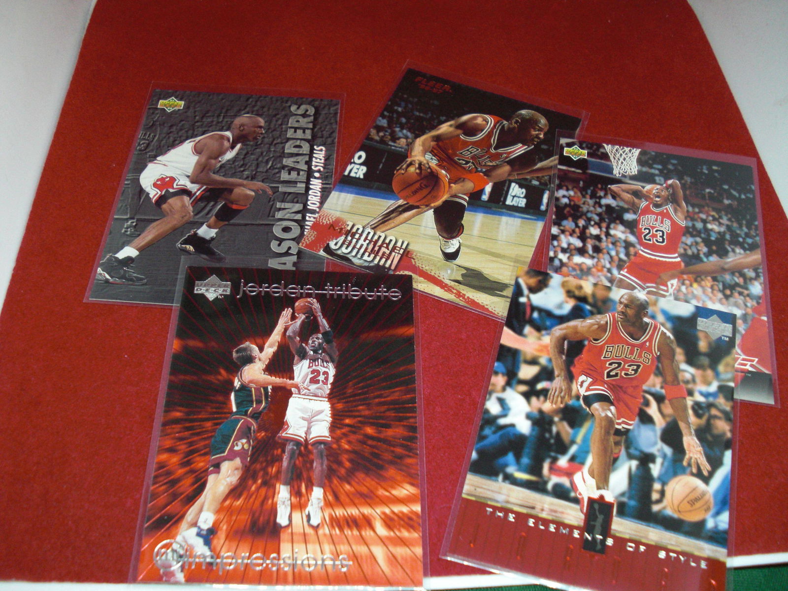 lot of 5 michael jordan cards (1 of 1)