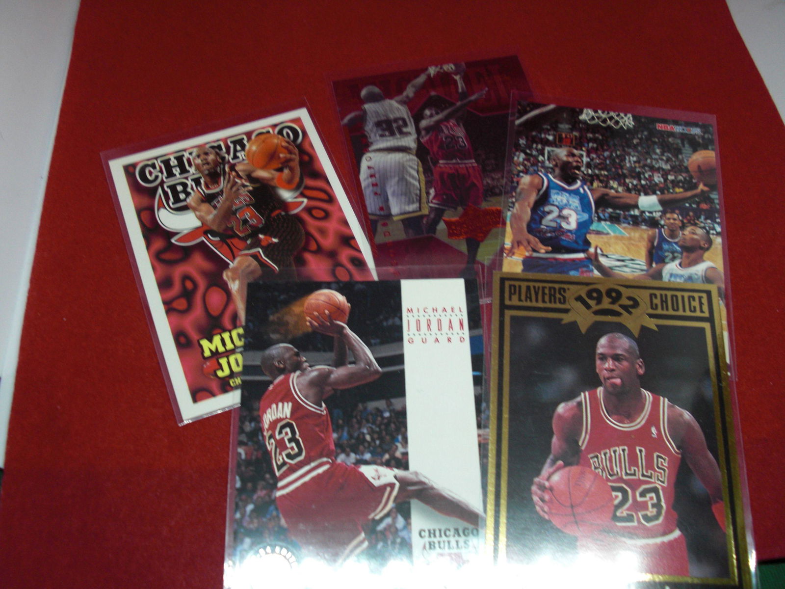 lot of 5 michael jordan cards (1 of 1)