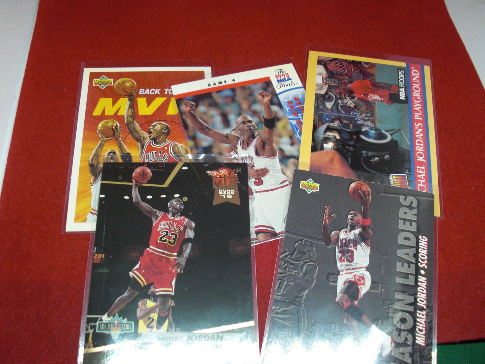 lot of 5 michael jordan cards (1 of 1)