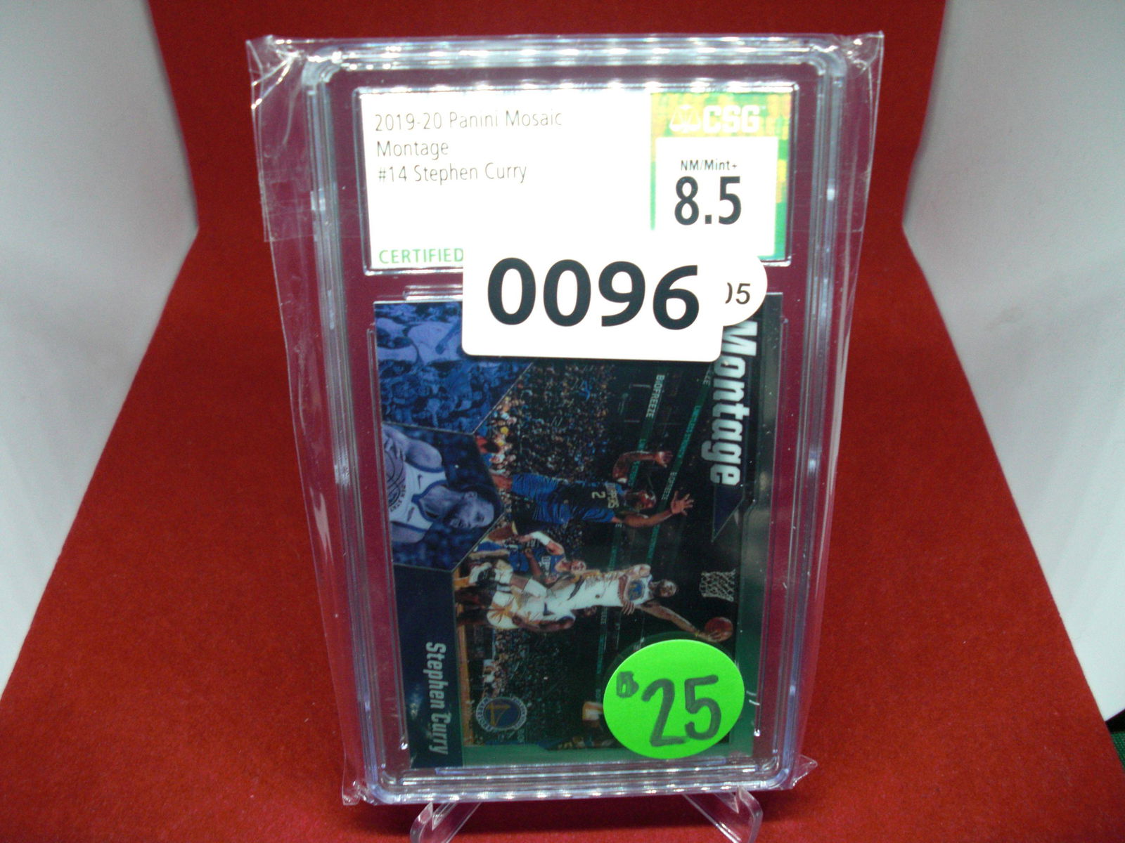 csg graded 2019/20 stephen curry montage mint 8.5 (1 of 1)