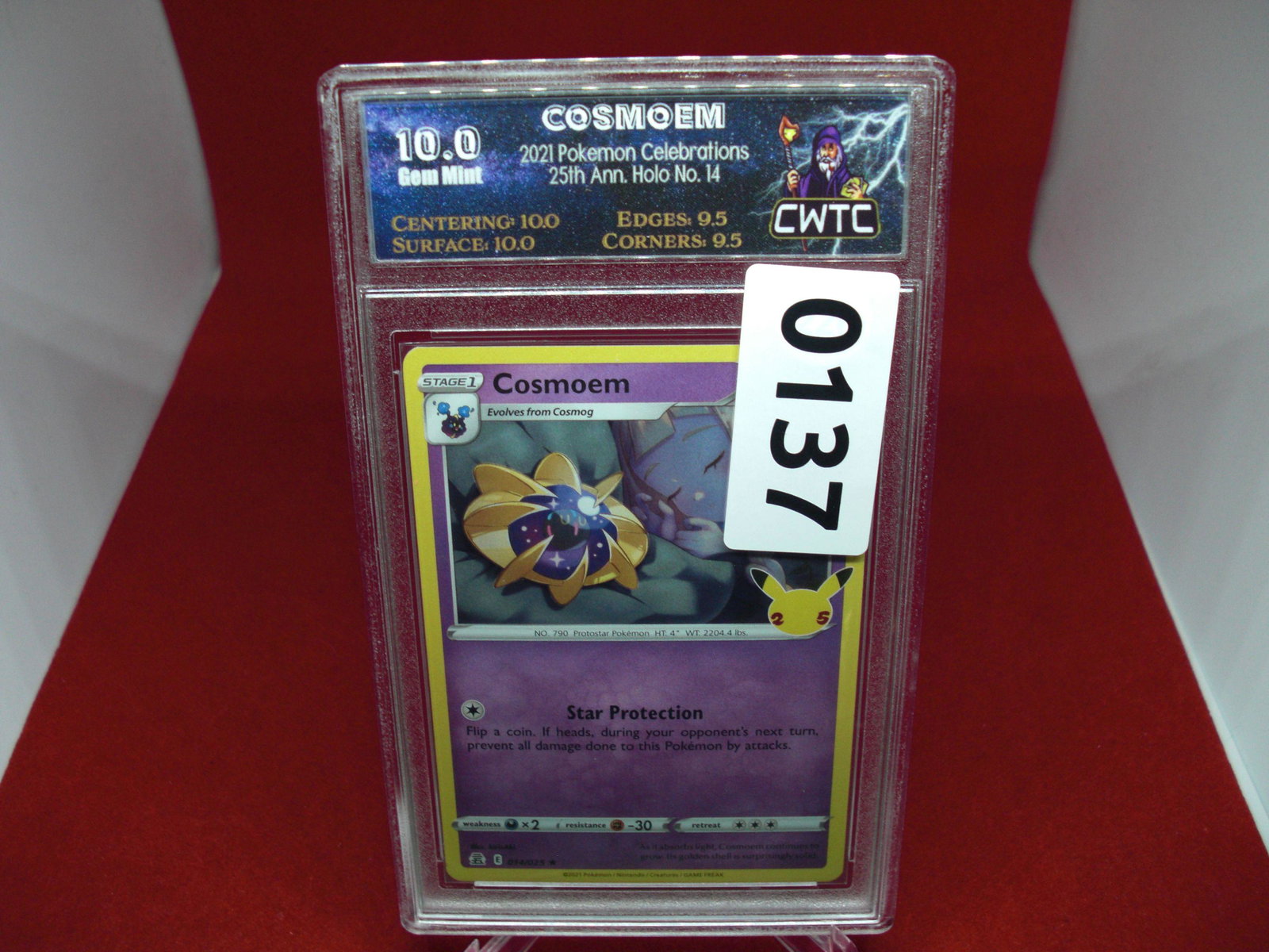 cwtc graded pokemon cosmoem mint 10 (1 of 1)