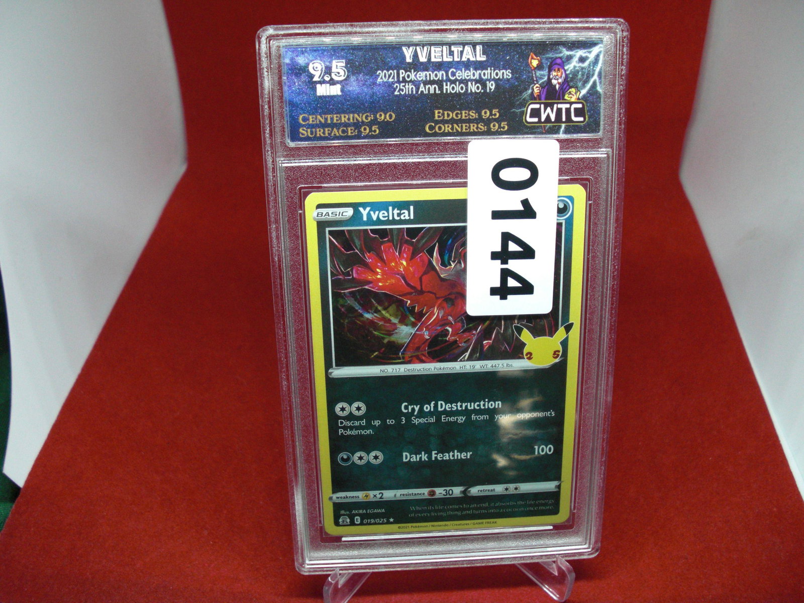 cwtc yveltal mint 9.5: nice graded card
